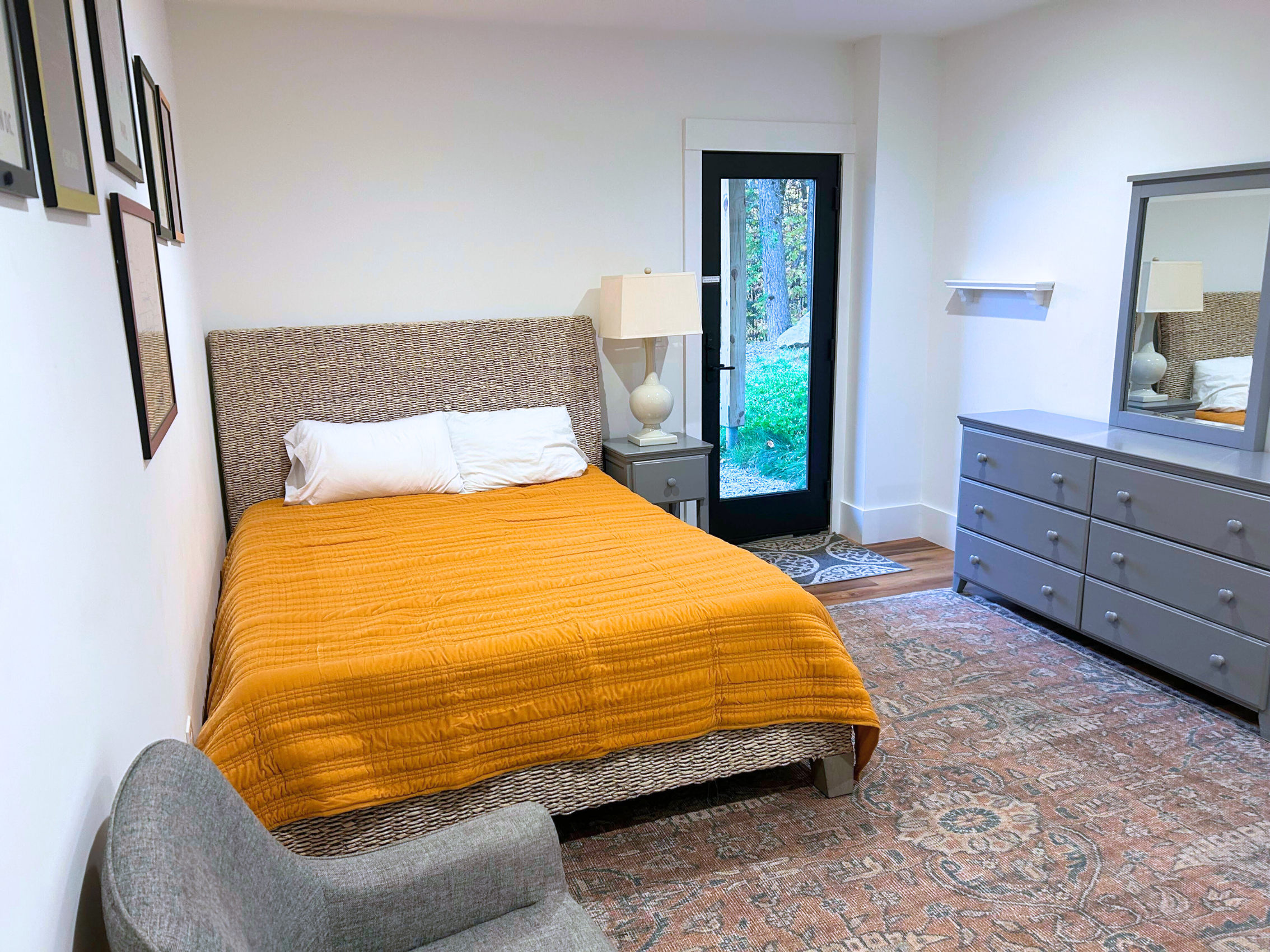 Discover extra comfort and space in our fifth bedroom, where the queen bed is perfect for accommodating additional guests with ease.