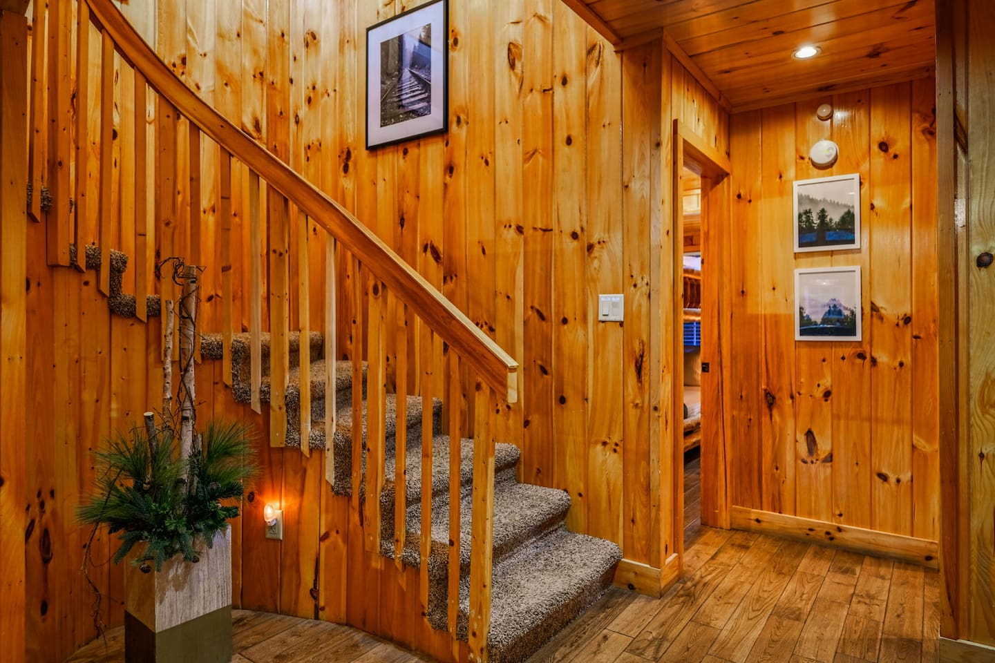 Stairs up to Master suite