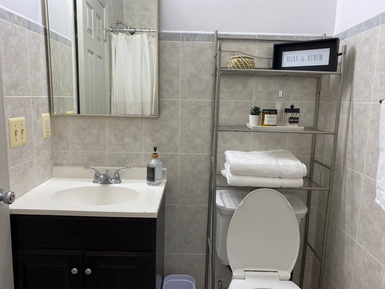 bathroom. 
