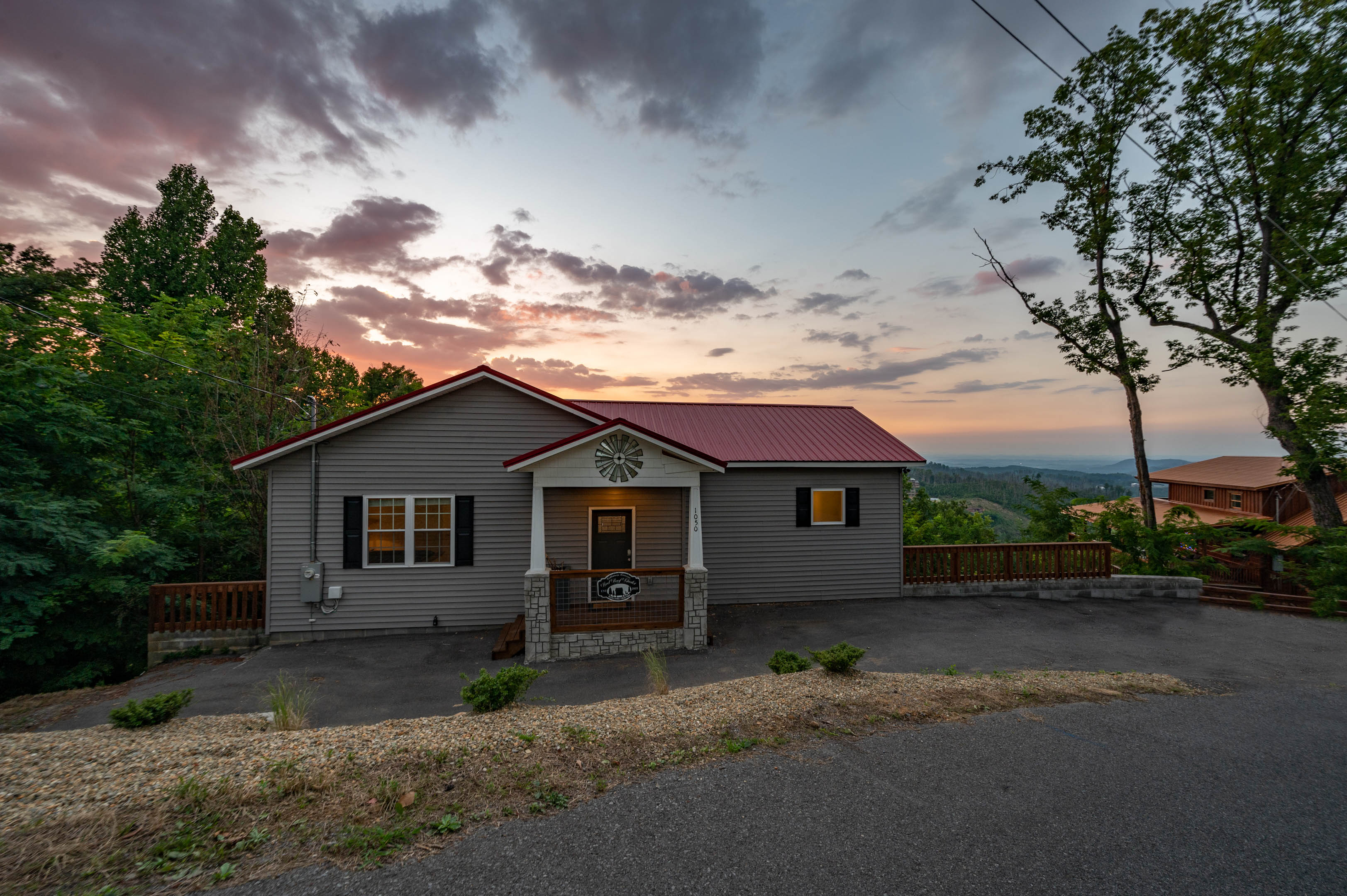 Front of chalet