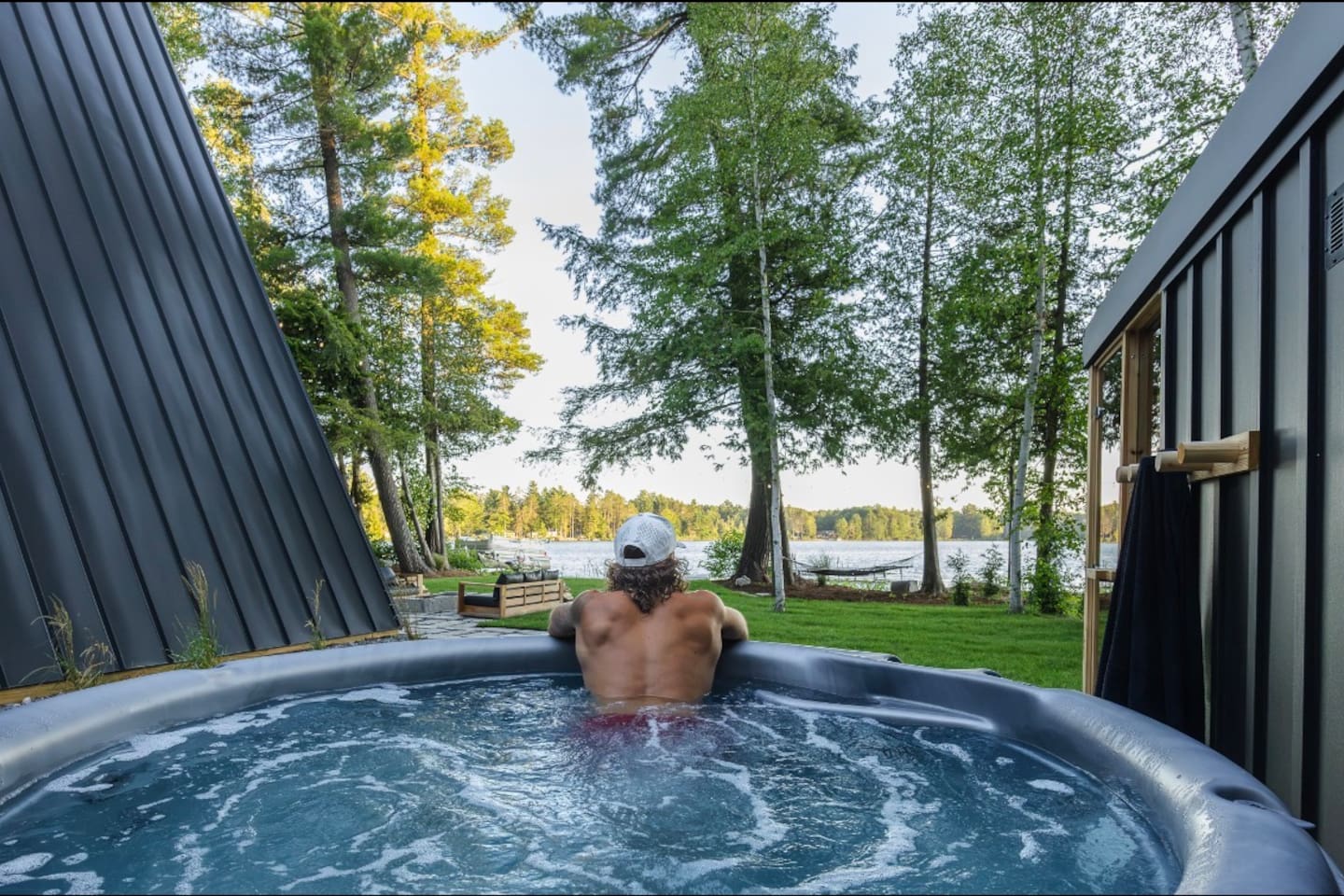 View from the hot tub