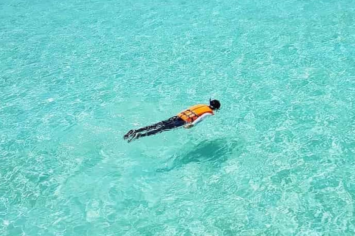 Snorkeling is a popular hobby in the area since the turquoise water is so clear!