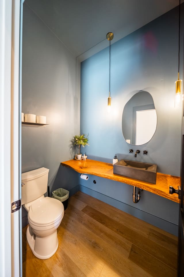 Powder Room off of the Kitchen