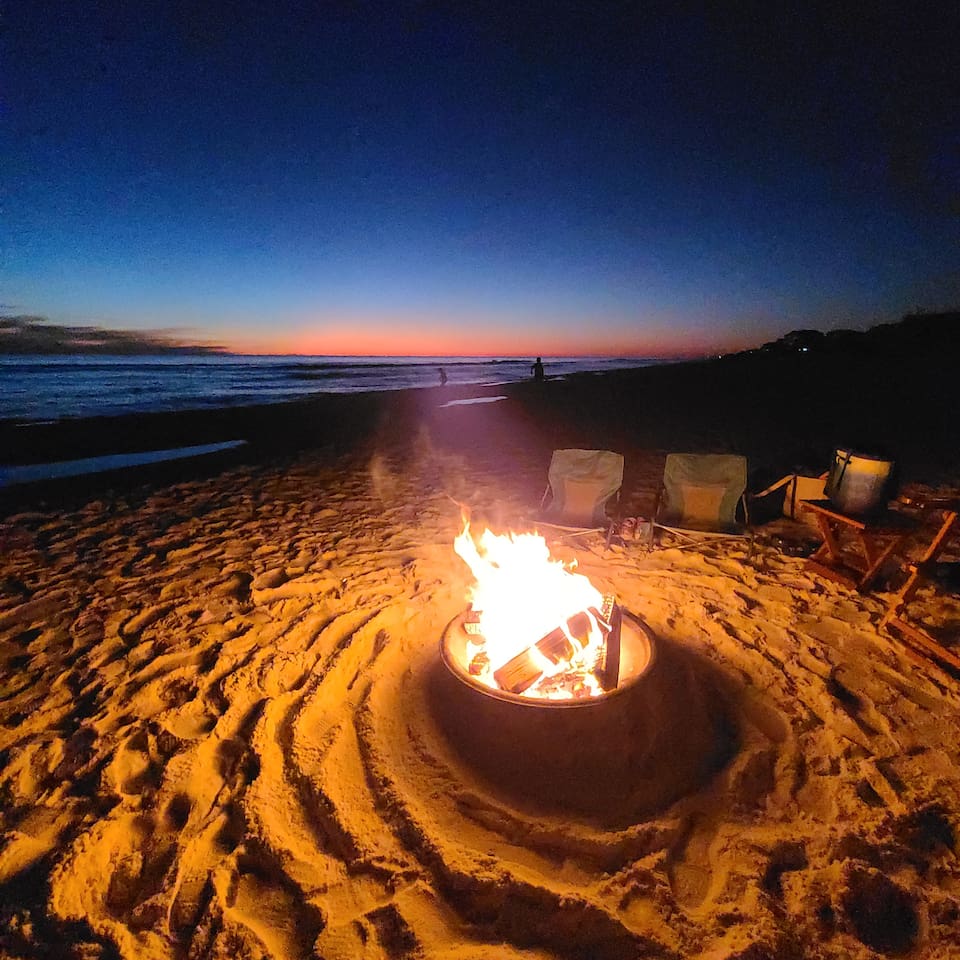 Is the weather a bit too cool to swim?  No worries, grab a blanket and grab your family or friends....or both.  Have a bonfire and roast marshmallows on the beach (with music)! There are so many things to do here that you will always be entertained. 