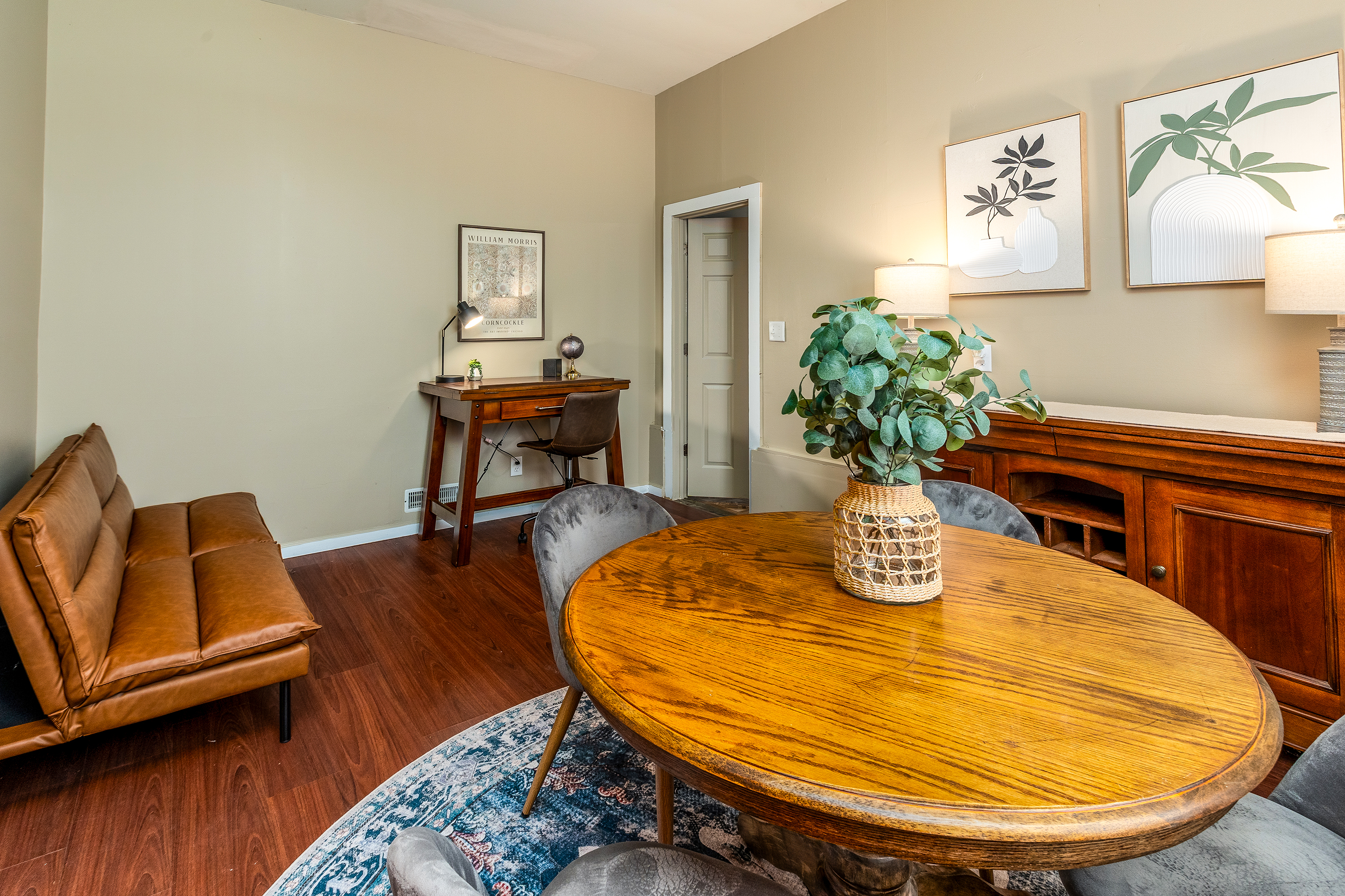 Dining Room/Office goes to extra storage room