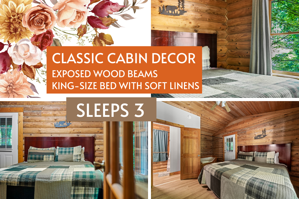Rustic charm meets modern sleep space—ideal for couples or a cozy group of 3.
