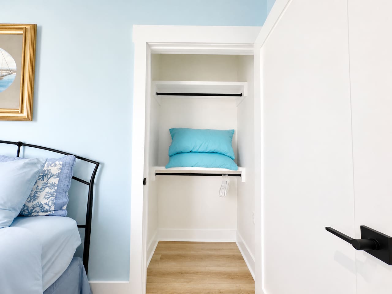 Our cozy bedroom is your perfect place to rest and recharge.