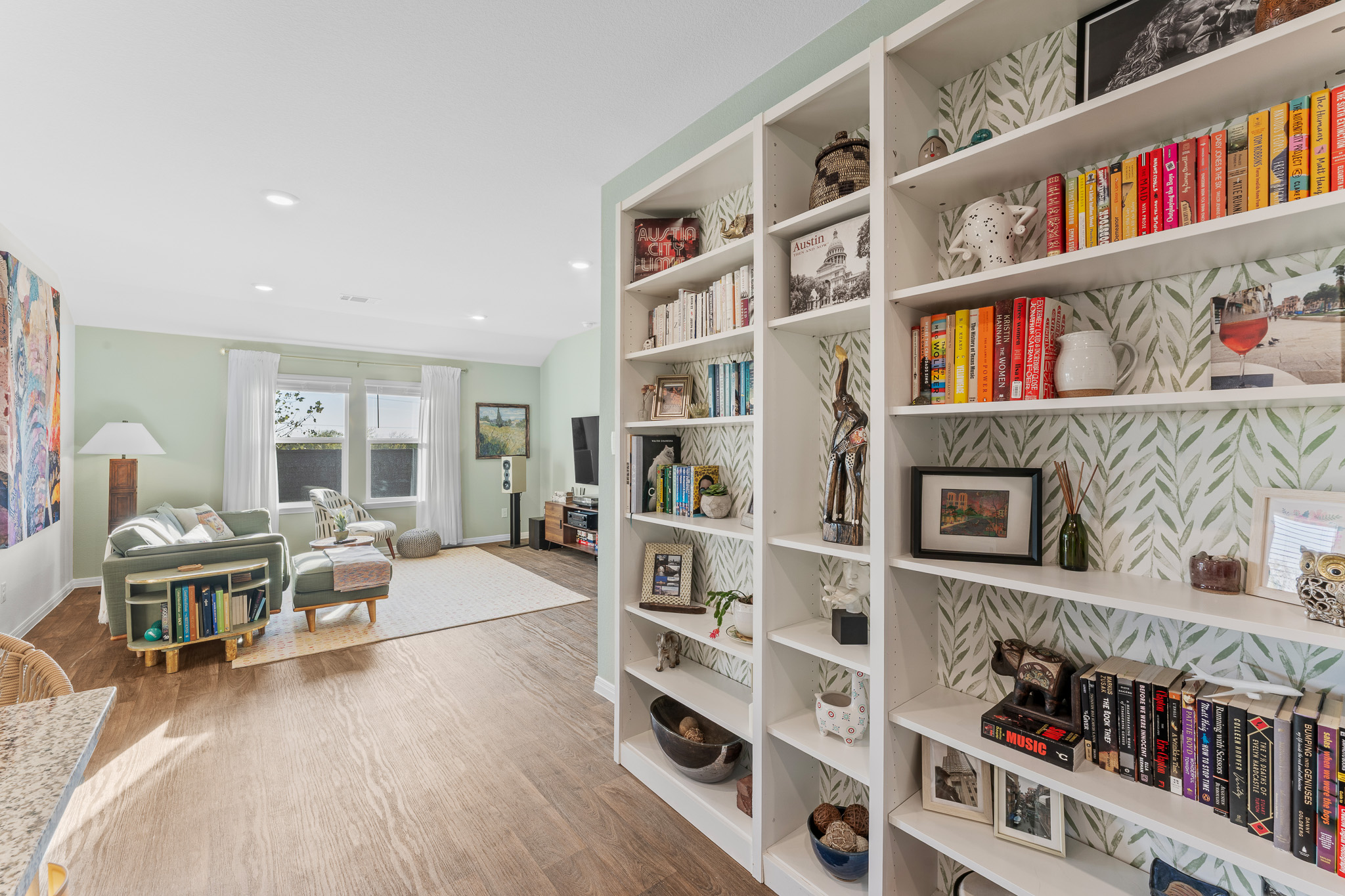 Feel free to grab a book and settle in