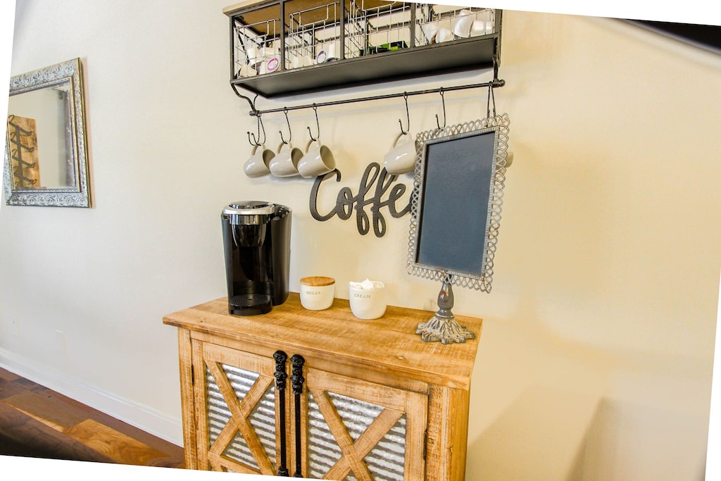 Our Keurig coffee bar