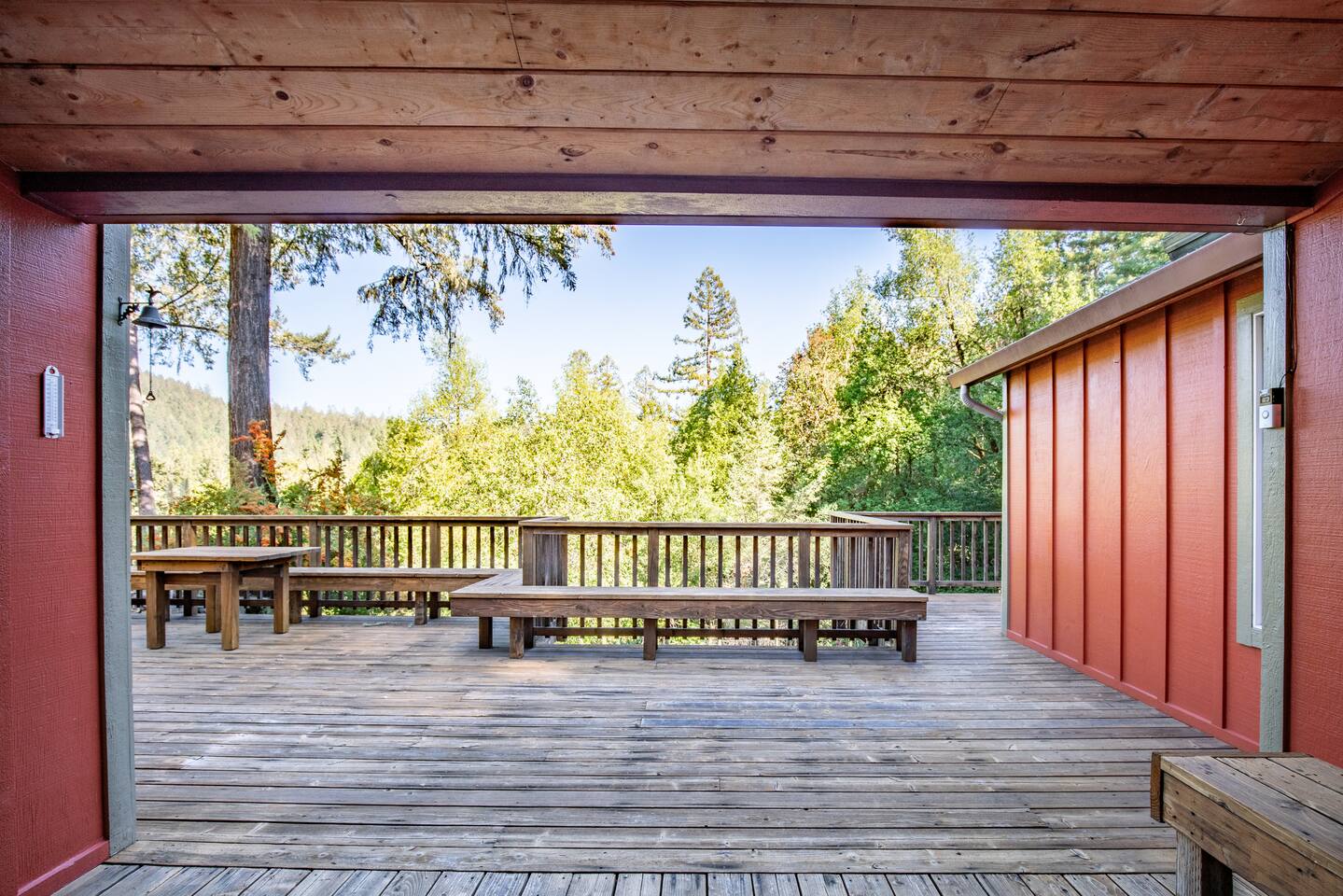 Relax and unwind surrounded by nature on our stunning forest-view deck,