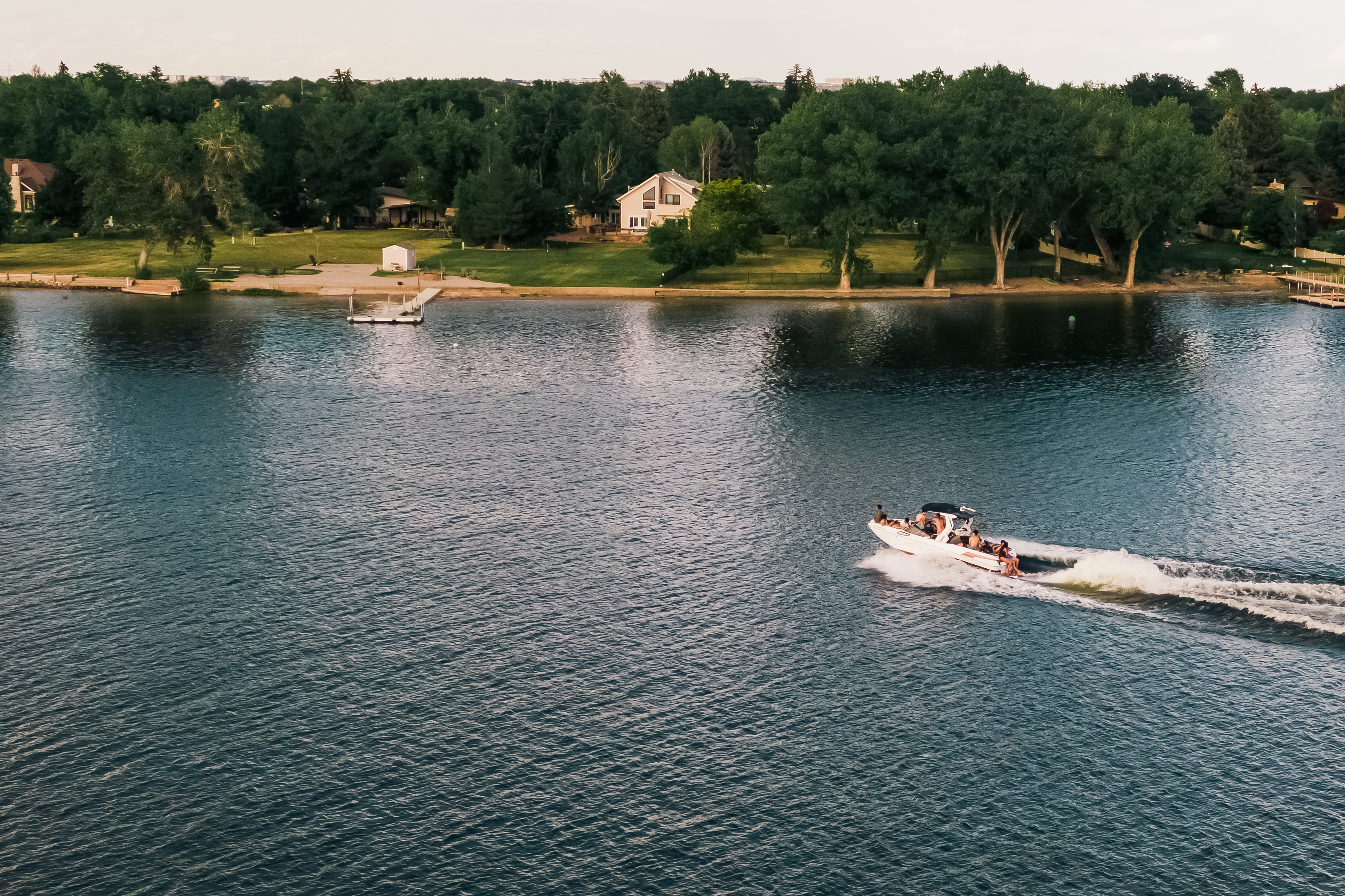 Lake life in motion.