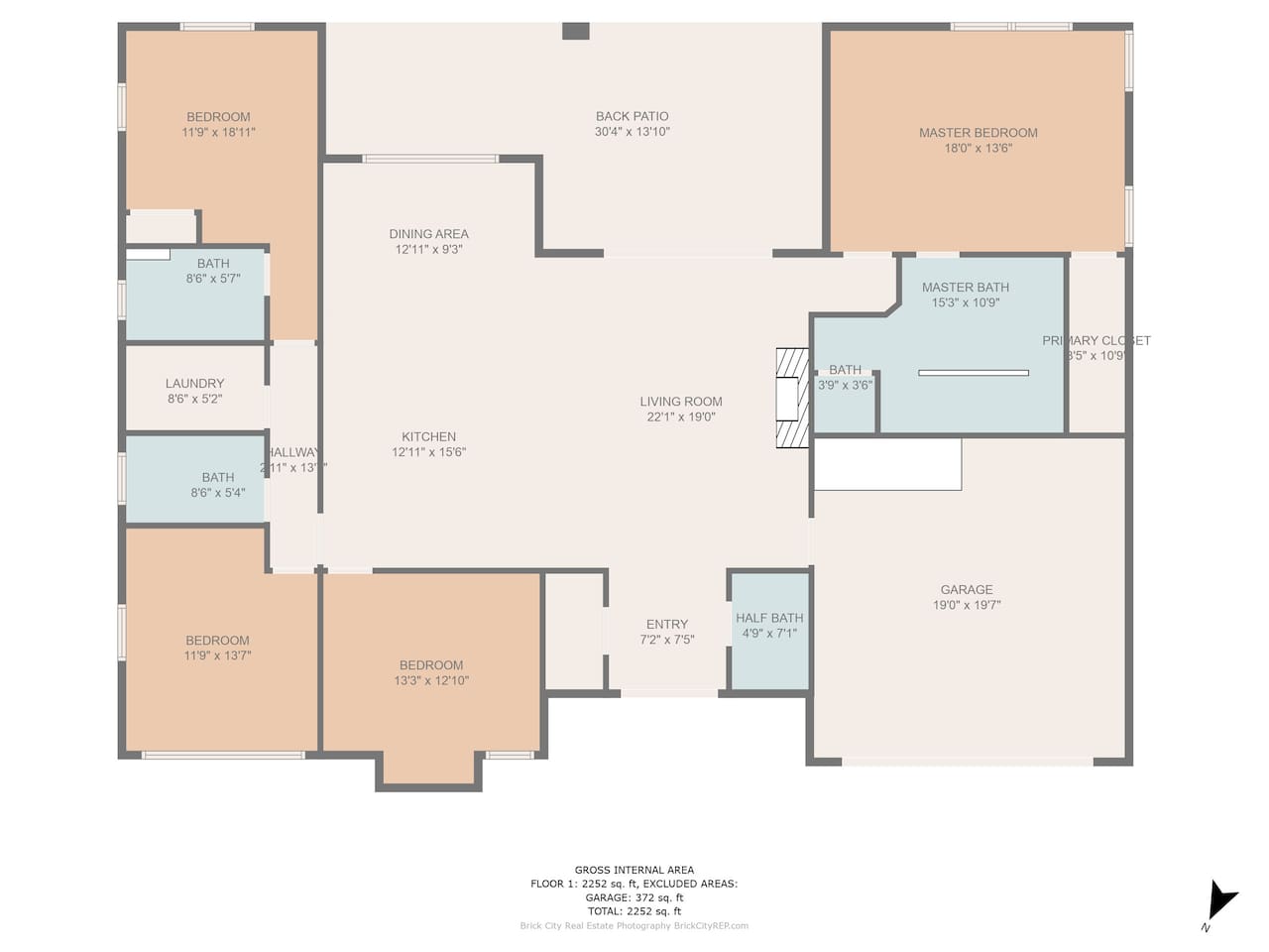 3 Way Split Floor Plan