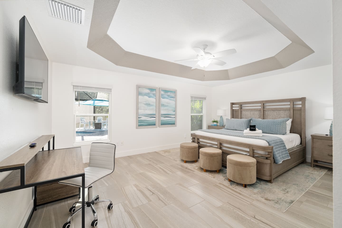 Spacious master bedroom retreat