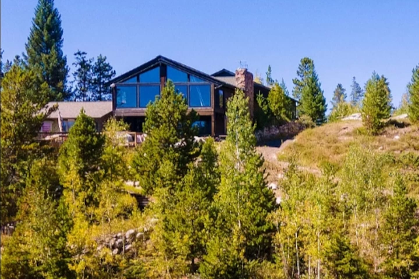 View of house from lakeshore