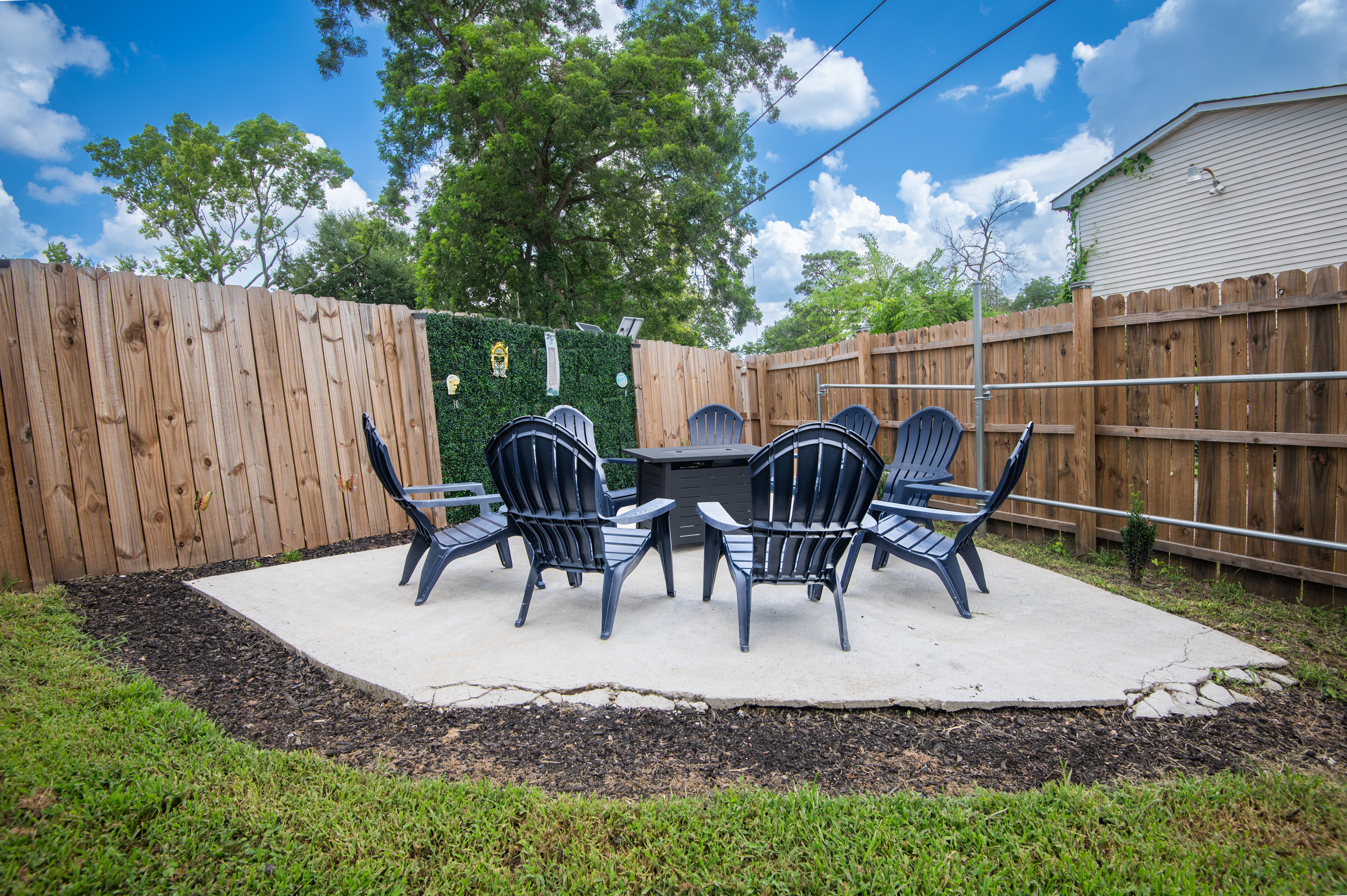 Units A and B have access to the chairs and fire pit. Please be respectful of other guests.