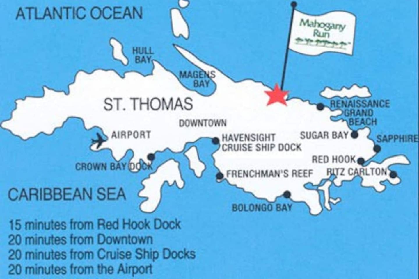 Map of the island