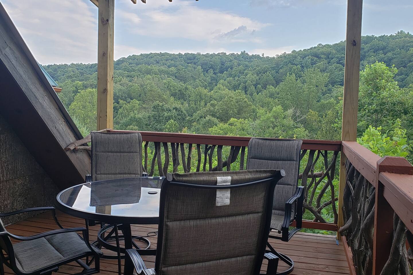 Private balcony accessed from upper level bedroom