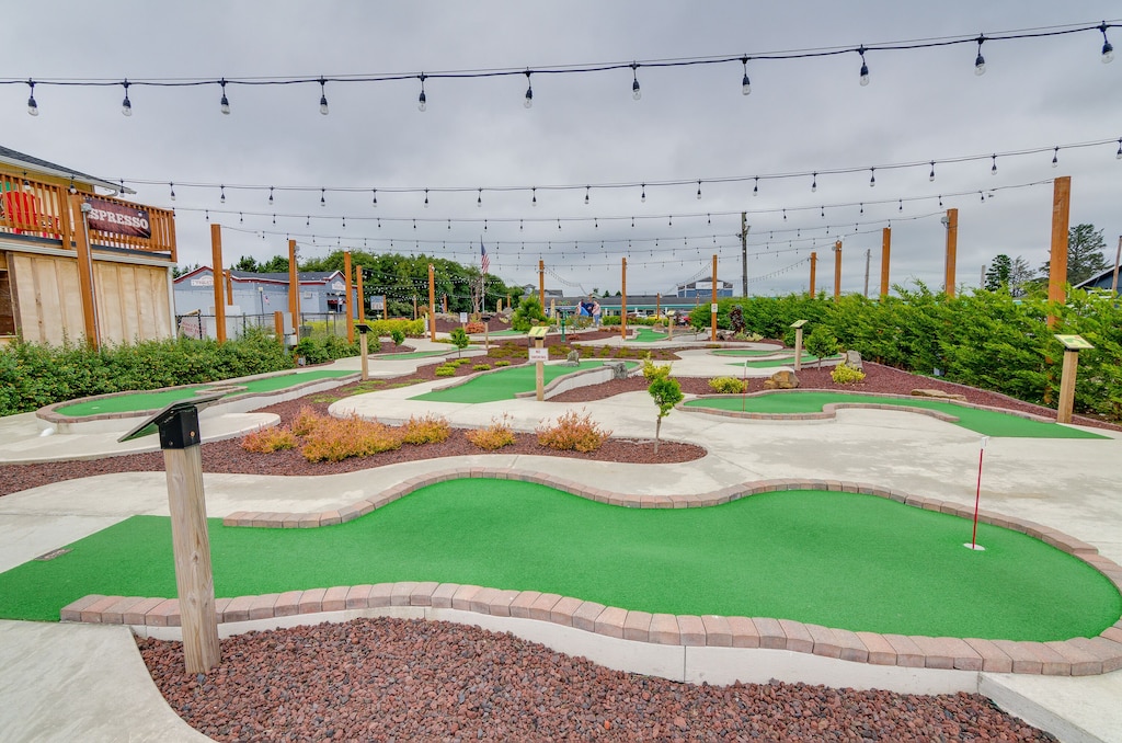 Mini golf 1 block away