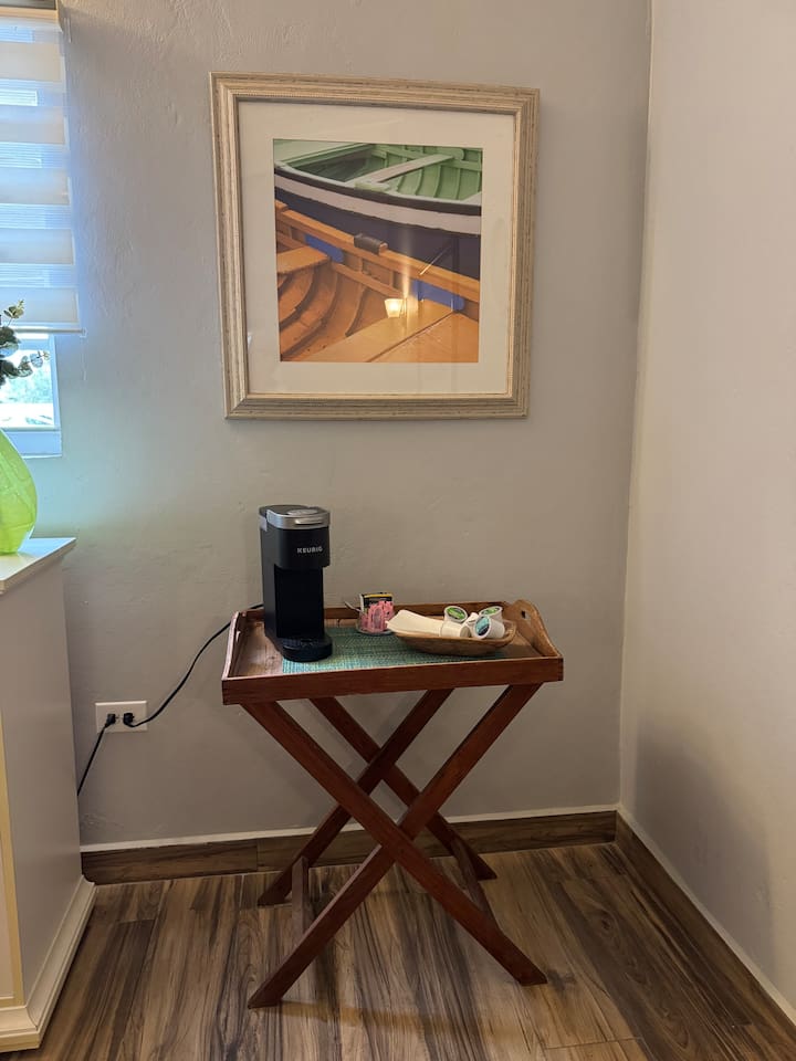 Keurig Coffee Station in Guest House