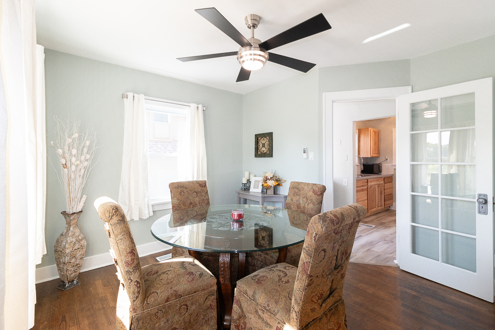 Start your day with breakfast in this sun-filled dining nook.