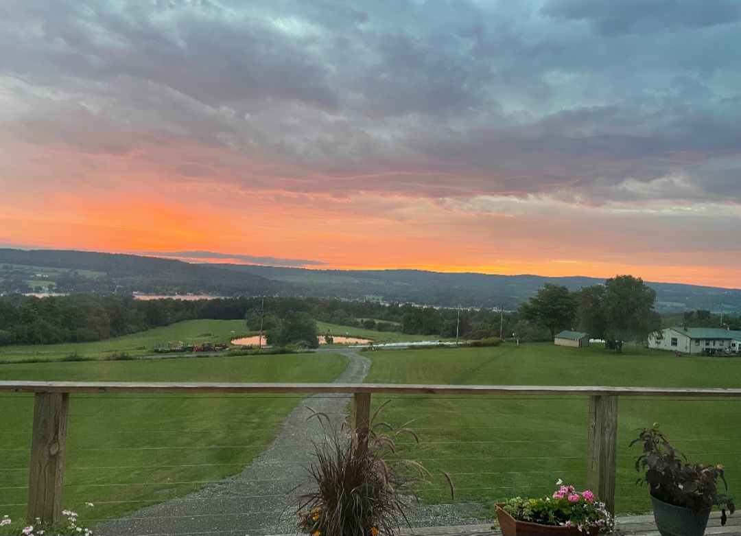 Sunset from main house deck