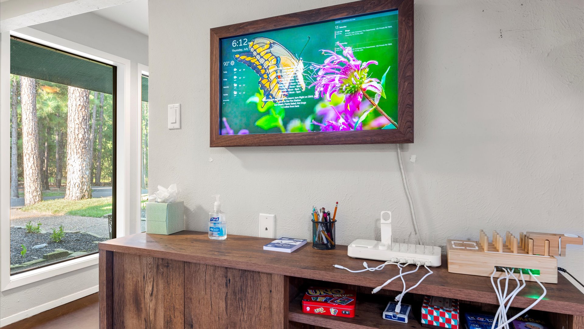 A convenient command center for our guests! Stay updated with real-time info on local activities, restaurants, weather, and more—ensuring you make the most of your stay with ease and comfort.