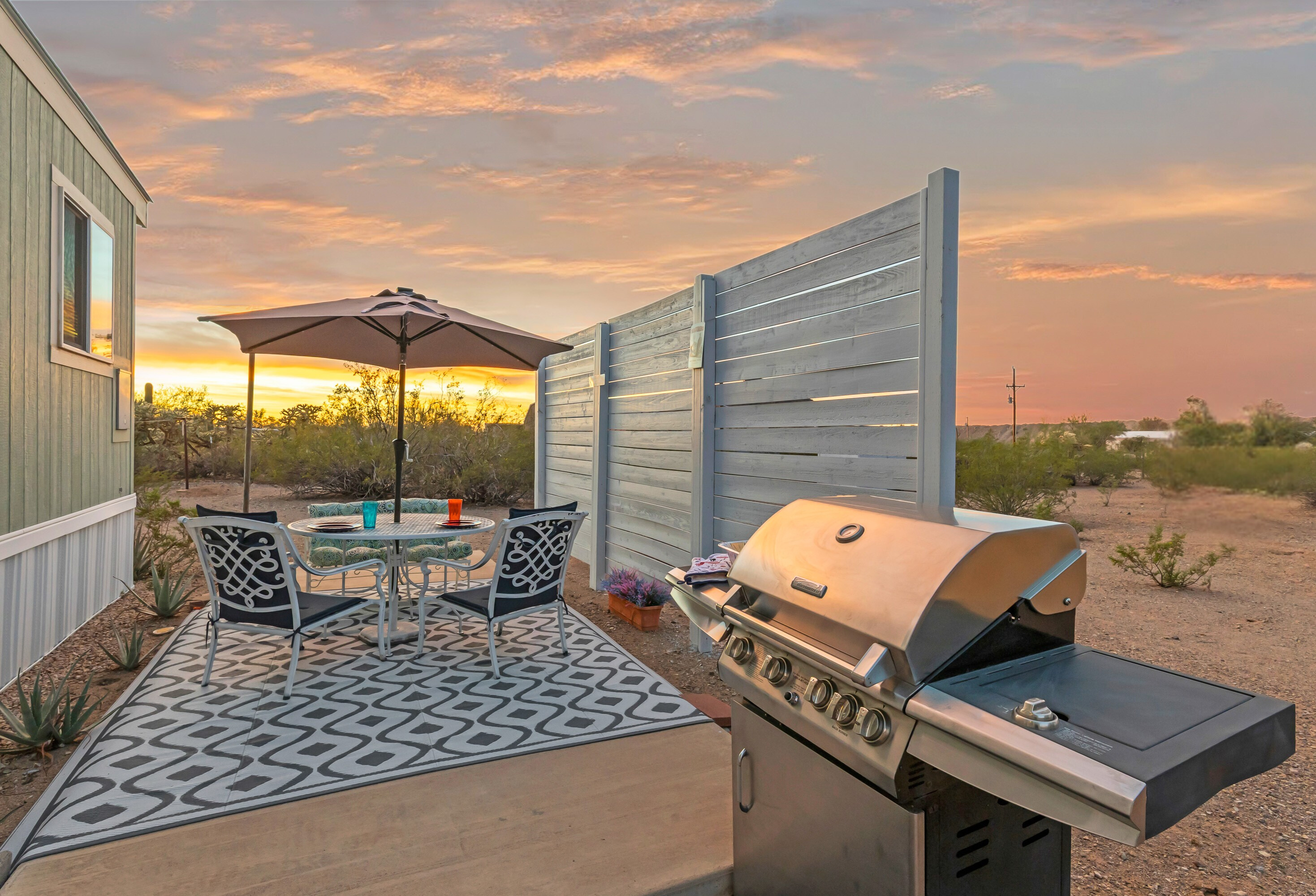 Fire up the grill, settle in at the patio table, and enjoy those peaceful mountain views.