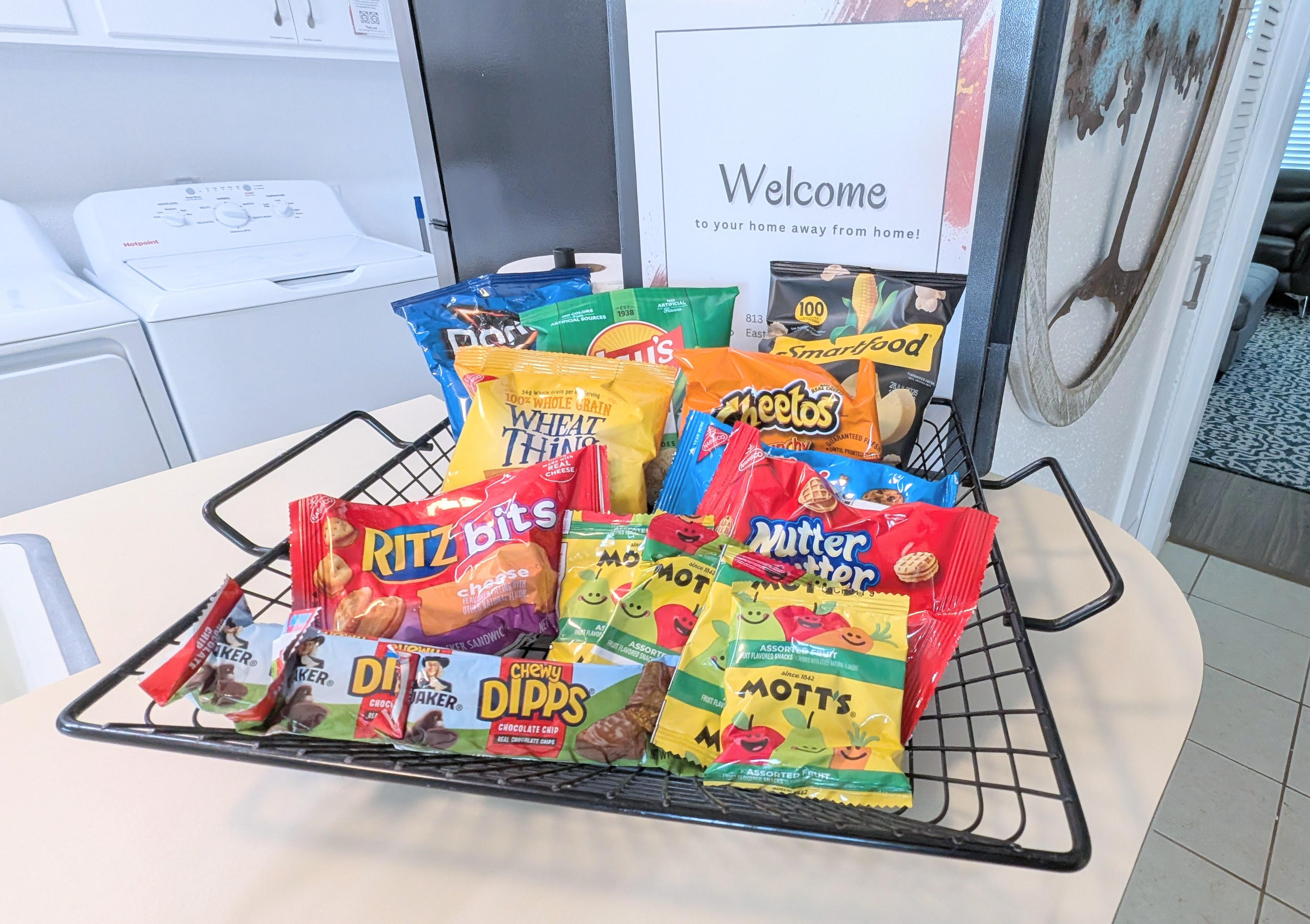 Be sure to enjoy a snack and review the Welcome Binder for helpful house details and local host recommendations.