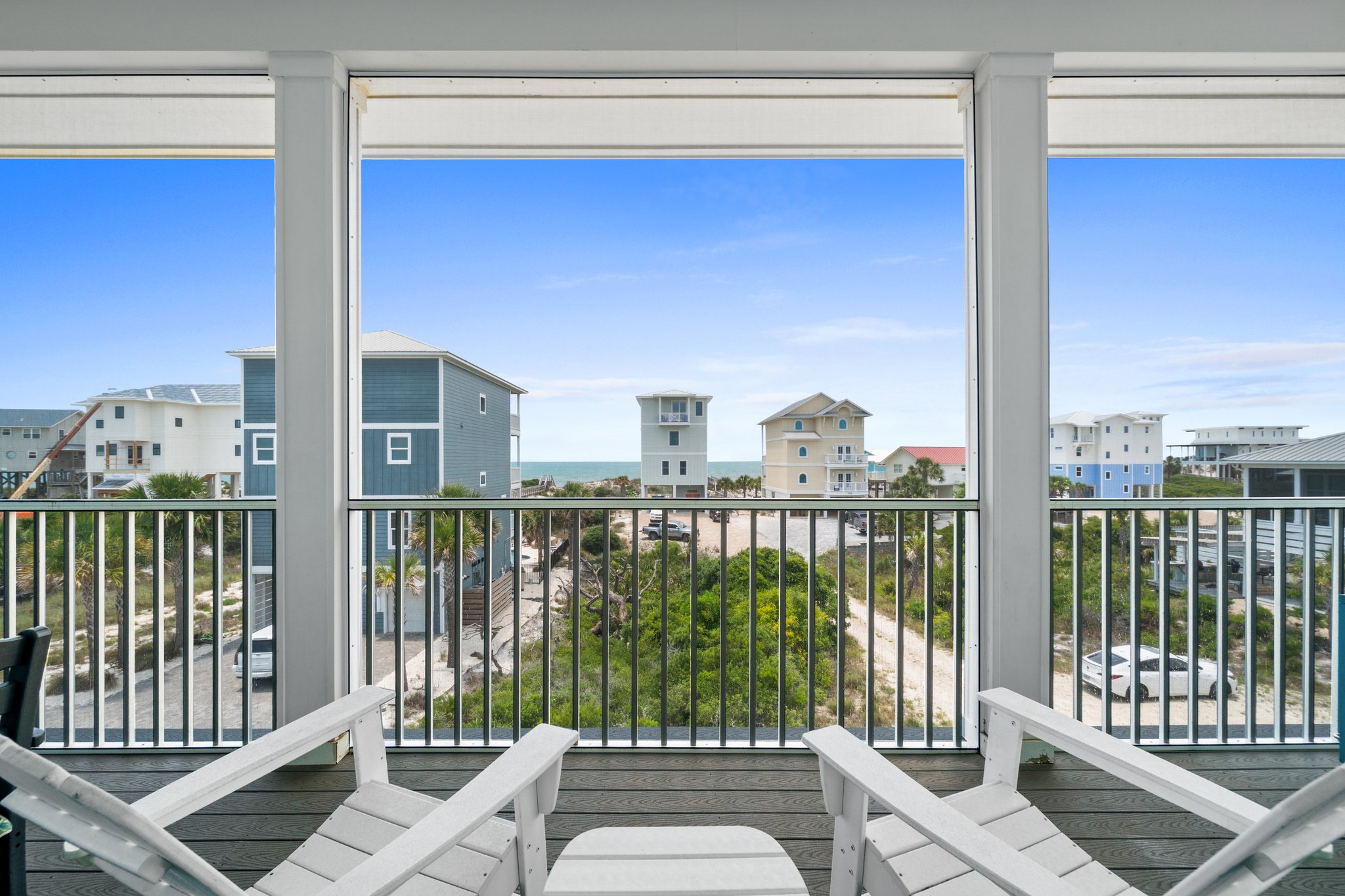 Top Floor Deck off the Living Room