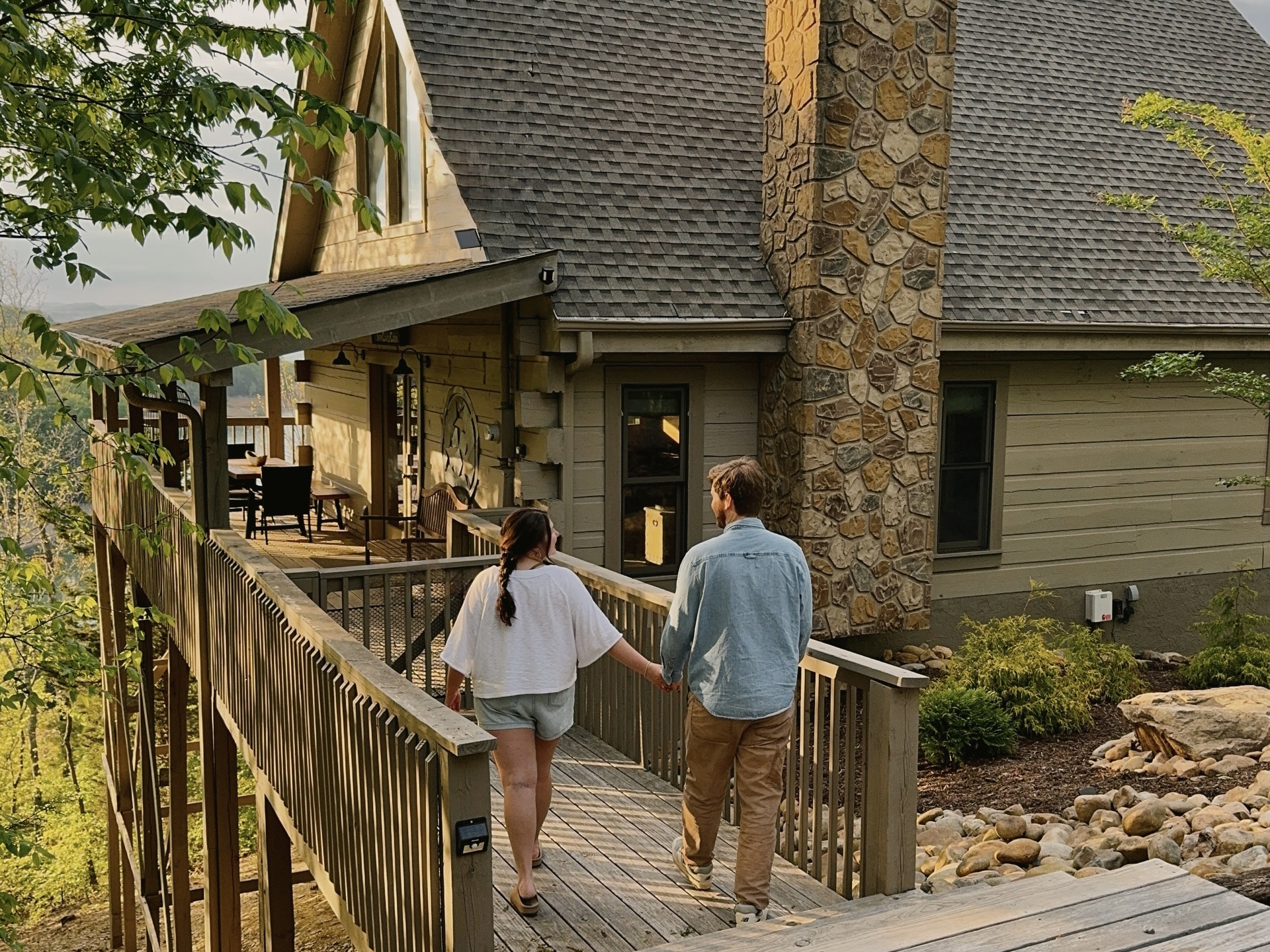 Arriving at Tippy Canoe Cabin near Douglas Lake in Sevierville, TN: a peaceful Smoky Mountain lakeview retreat with private deck and scenic views