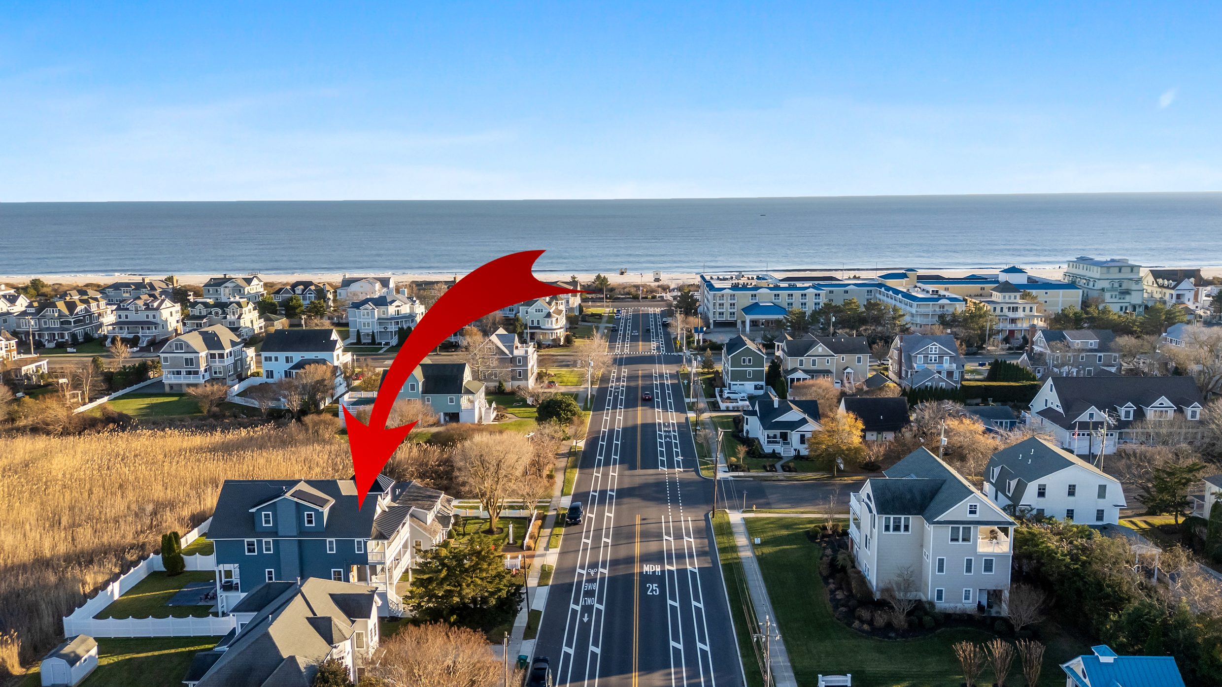 Aerial View Of Property Showing Close Proximity To Beach