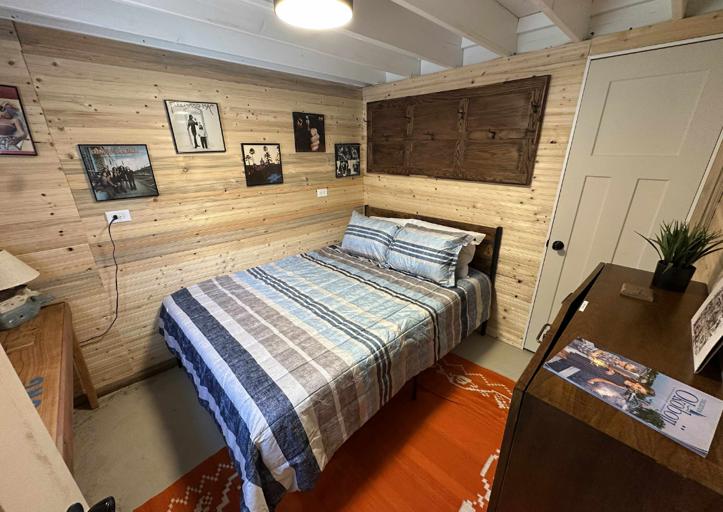 NEW queen bed to enjoy your sleep.
