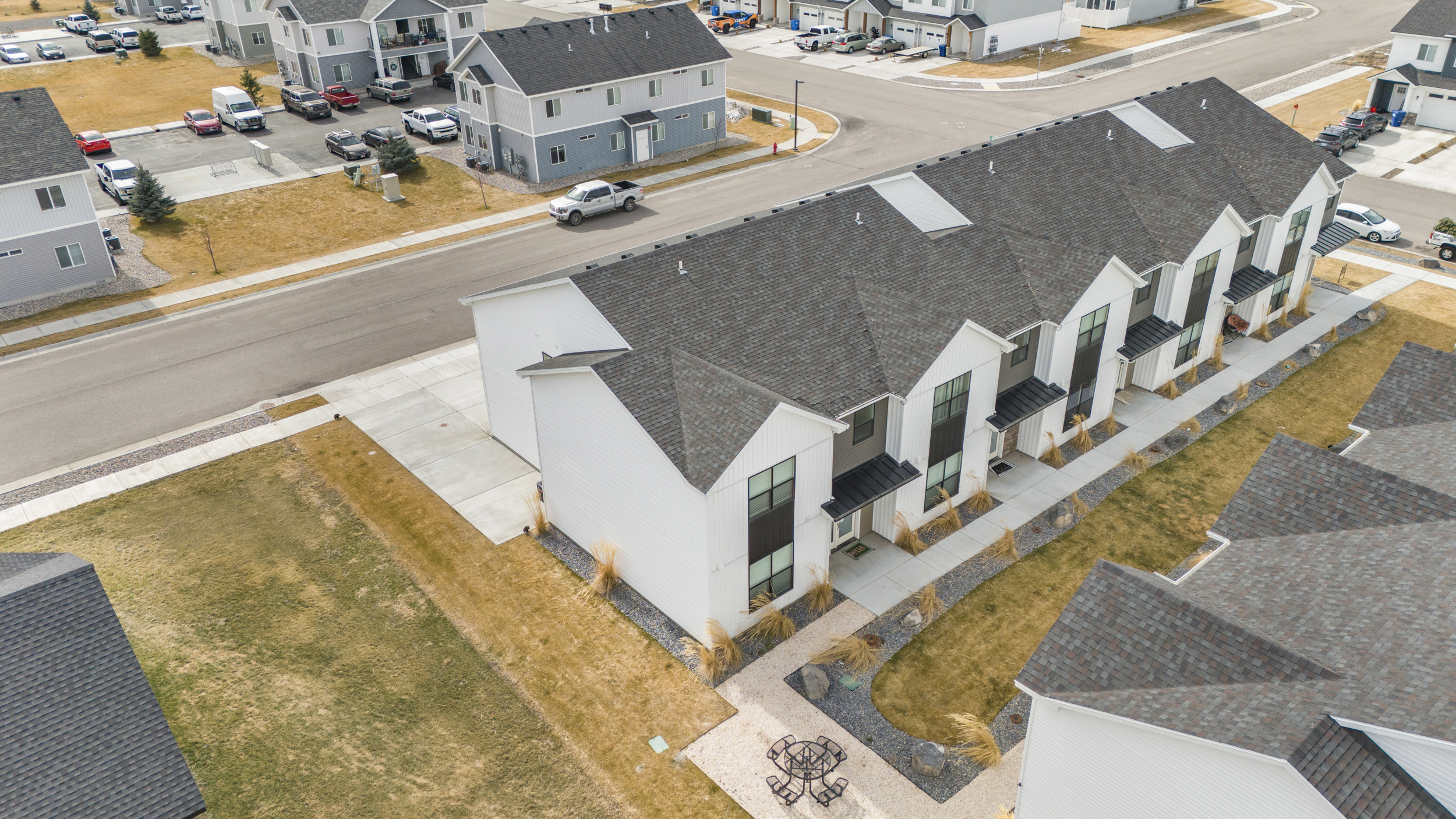 Exterior of the home with view of front door. 