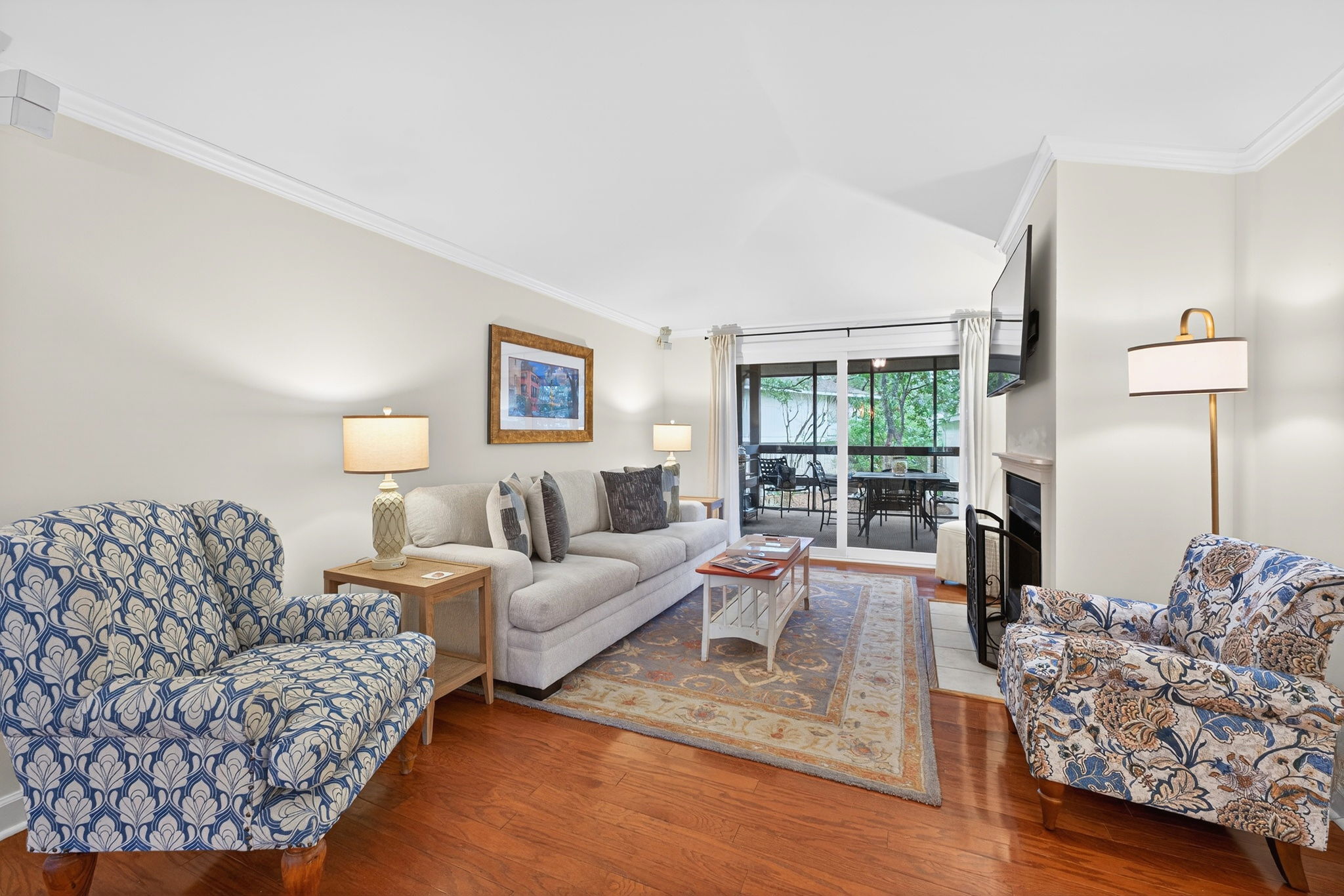 Living Room | Seaside Cottage | IOP Escapes | 31 Twin Oaks, Isle of Palms, SC