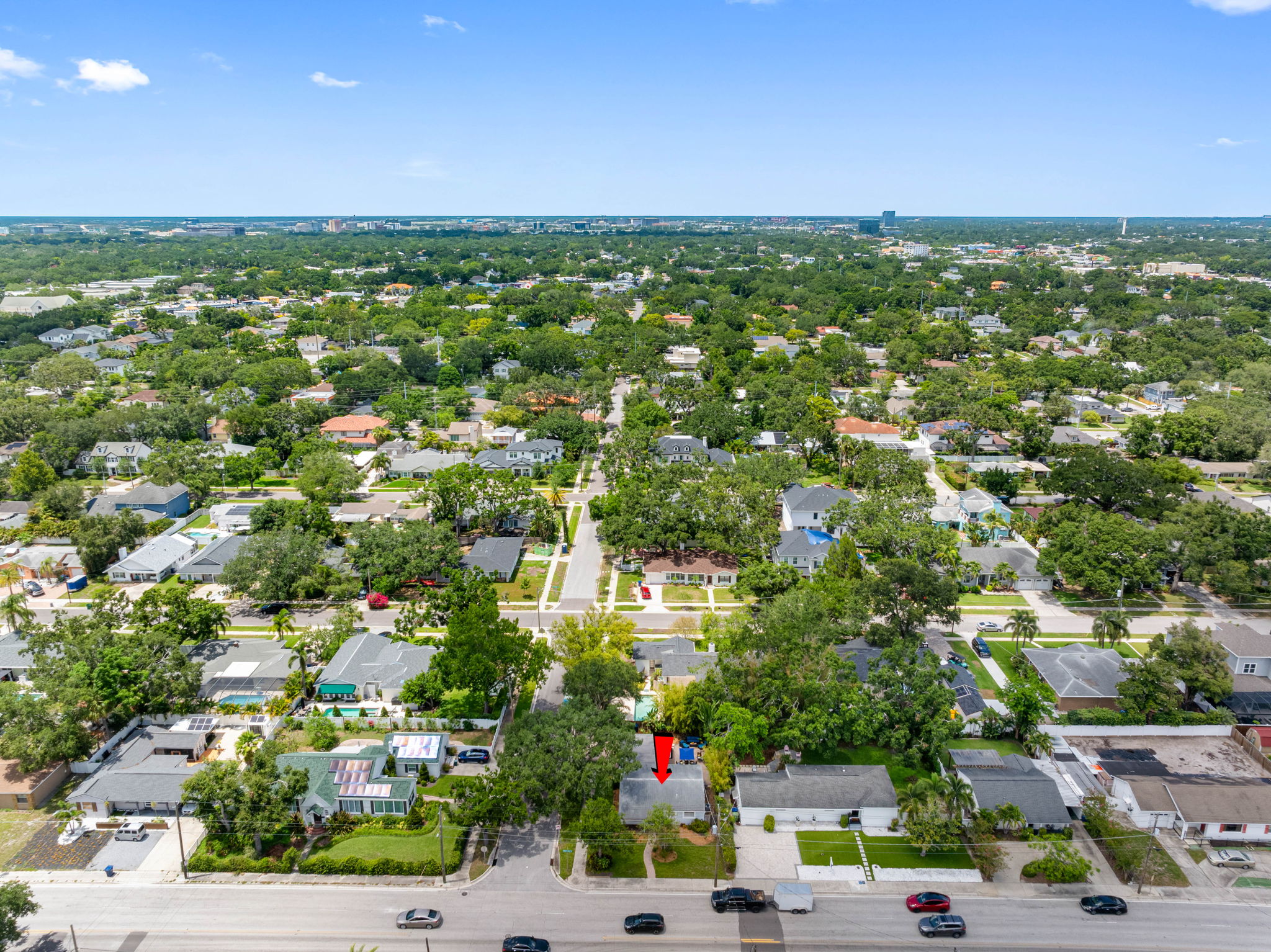 Aerial View of the Neighborhood