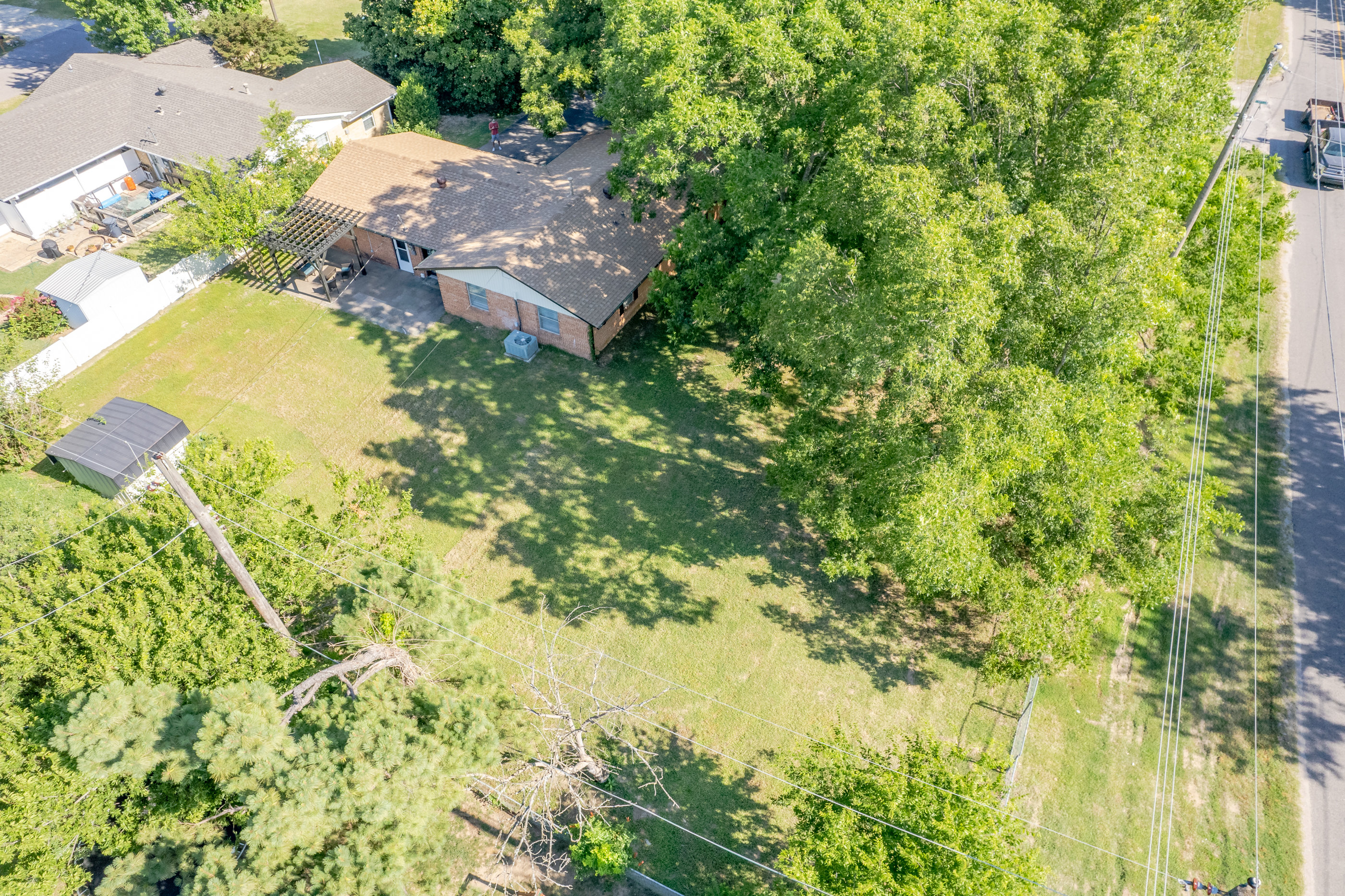 Spacious fenced yard for relaxation and play.
