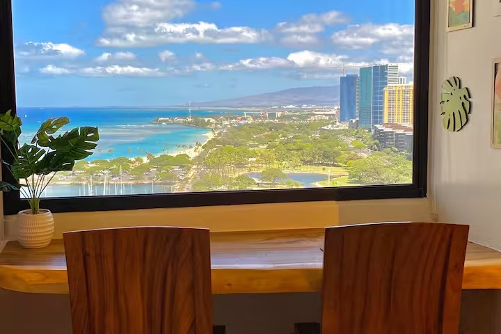 Experience the perfect blend of work and paradise in Waikiki — where stunning ocean views, vibrant city life, and natural beauty come together to create an unforgettable destination.