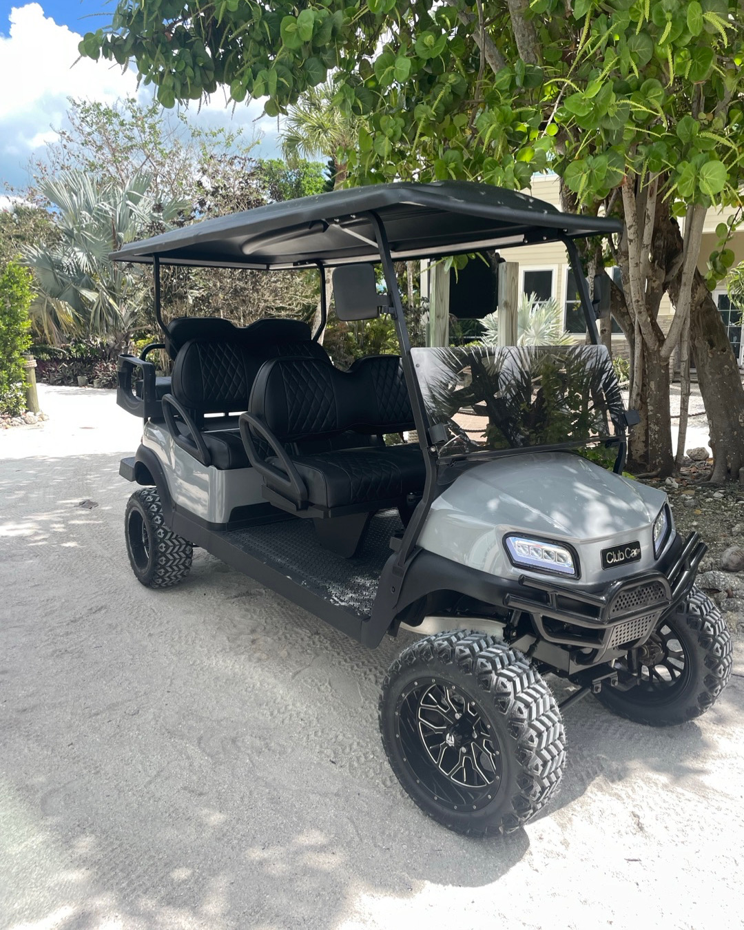 Cruise the island in new 6 seat golf cart (both 6 seat and 4 seat golf cart included!)