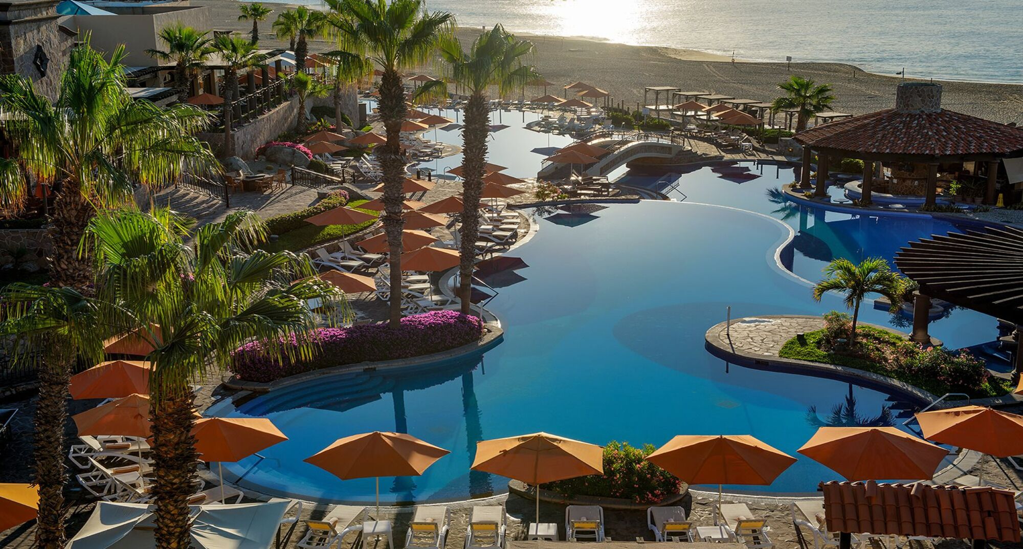 Pools and Beach at Pueblo Bonito Sunset Beach, Vacation Travel Exclusives