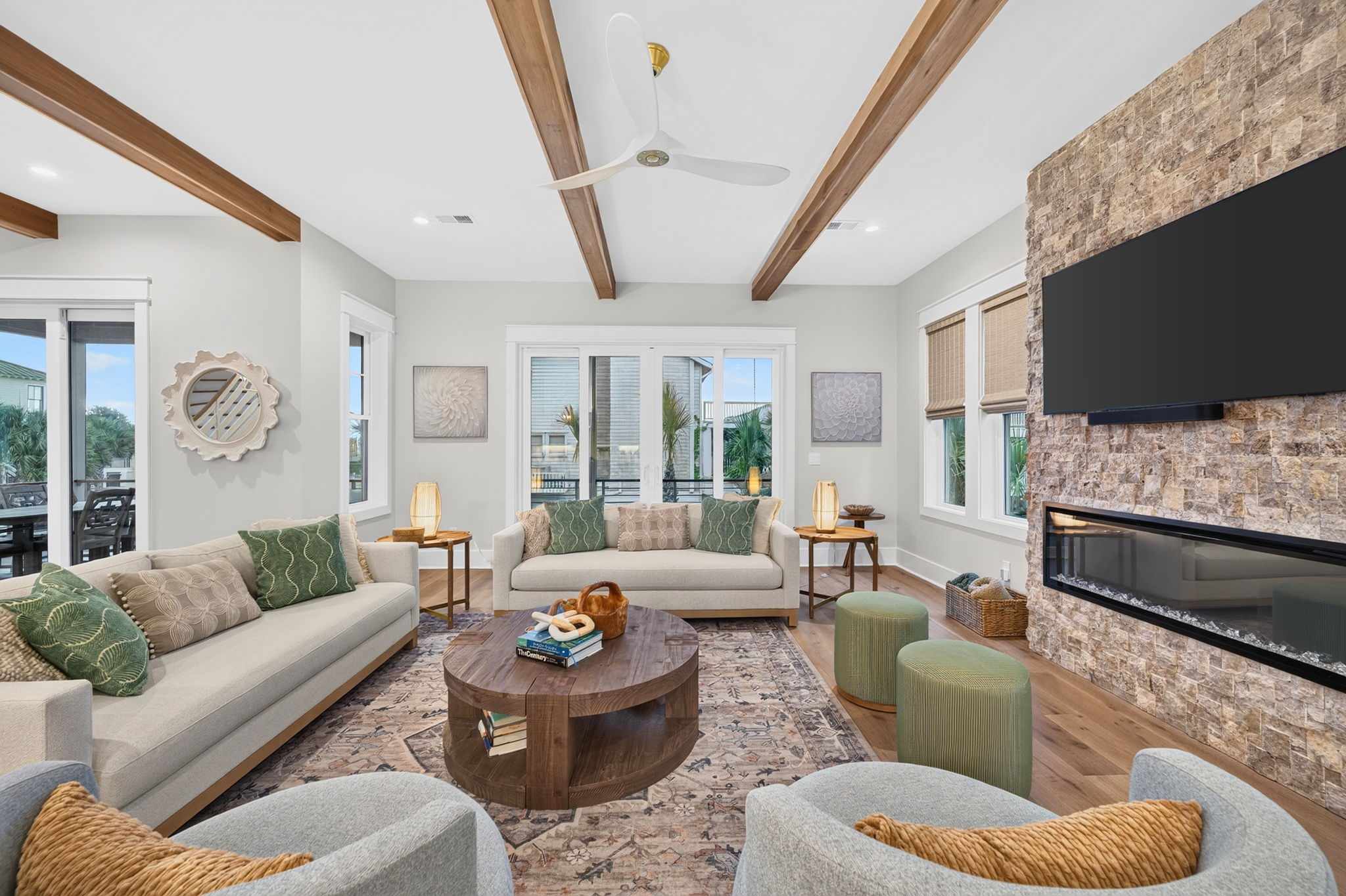 Living Room | Tahanan Palms | 3 38th Ave | IOP Escapes