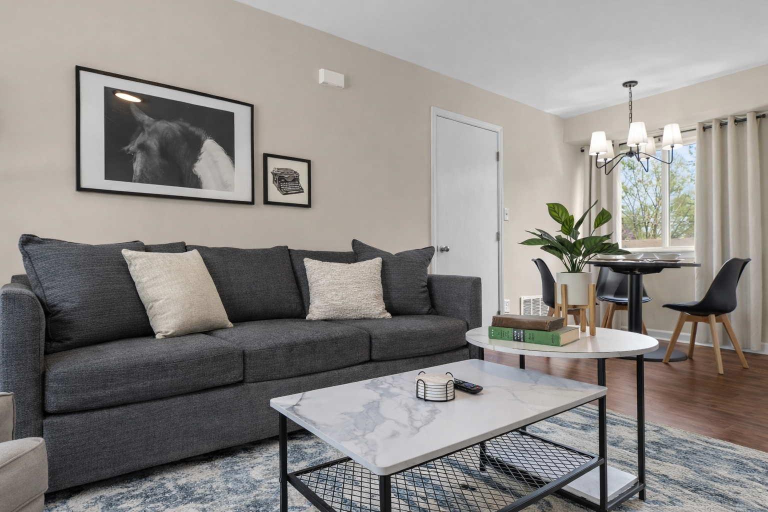 Cozy corner: Where I unwind after a long day.