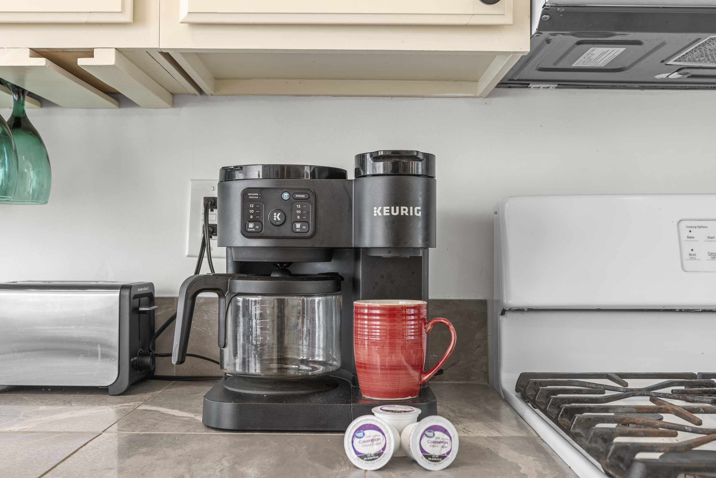 Coffee Corner: Brew your favorite cup and savor it in this stylish kitchen nook!
