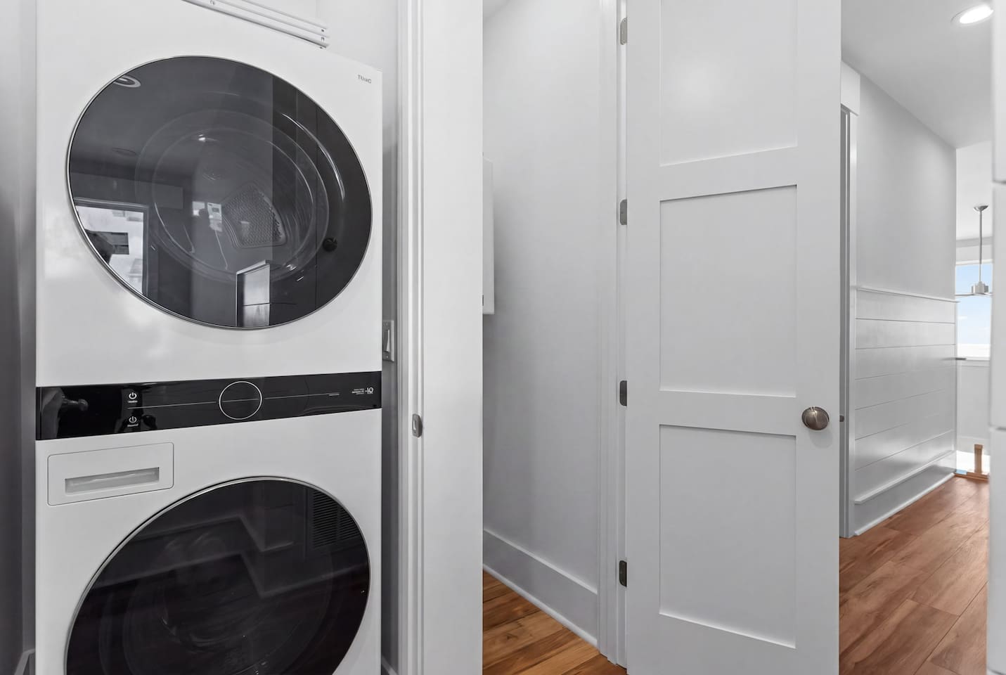 Convenience is built into every level of Zen. Both floors feature washers and dryers available for guest use, along with laundry detergent pods, dryer sheets, an iron, ironing board, & cleaning essentials—so you can enjoy a more effortless stay.