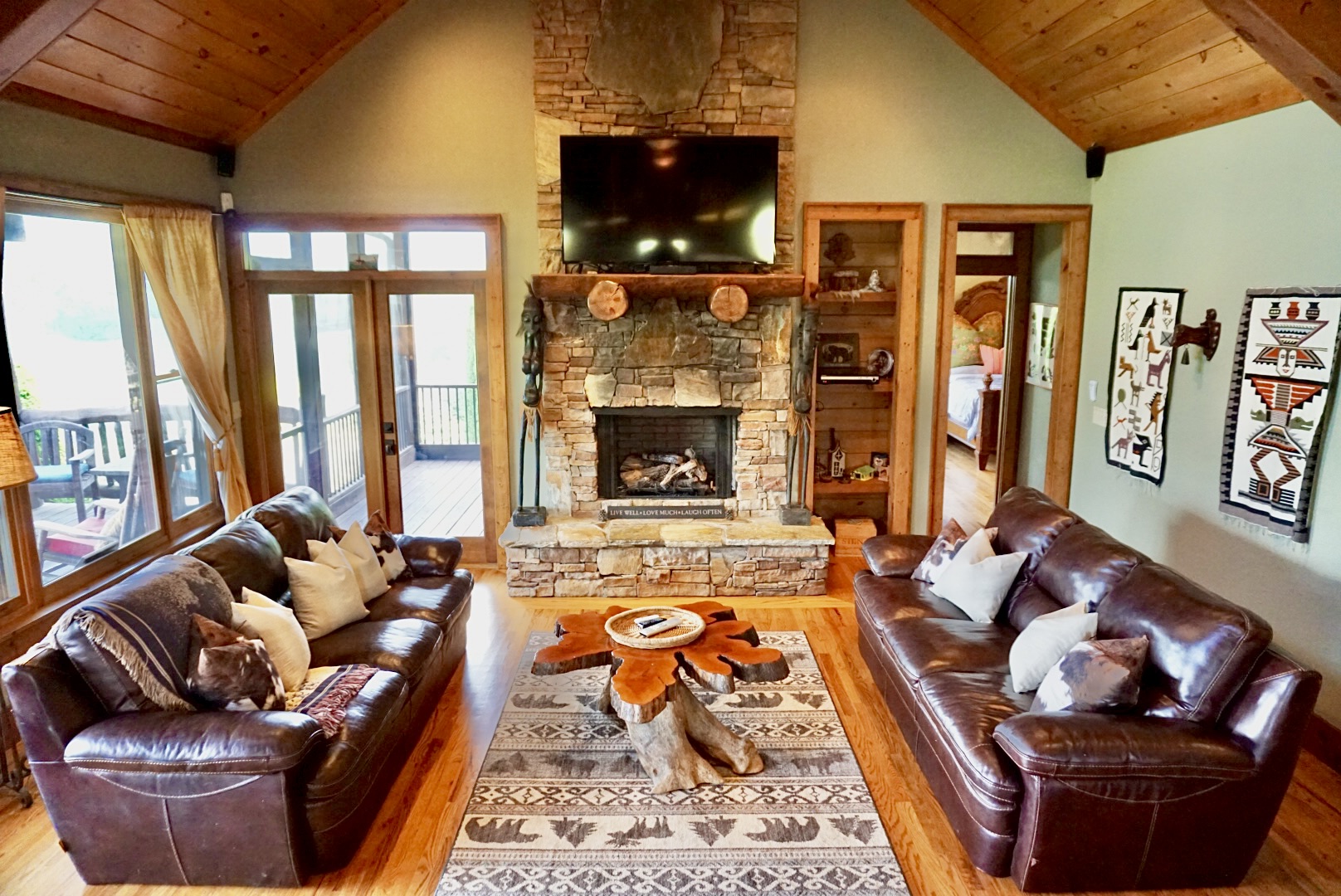 Gather 'round the fireplace and create lasting memories.
