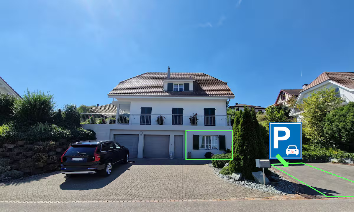 On-site free private parking in front of the guestroom
