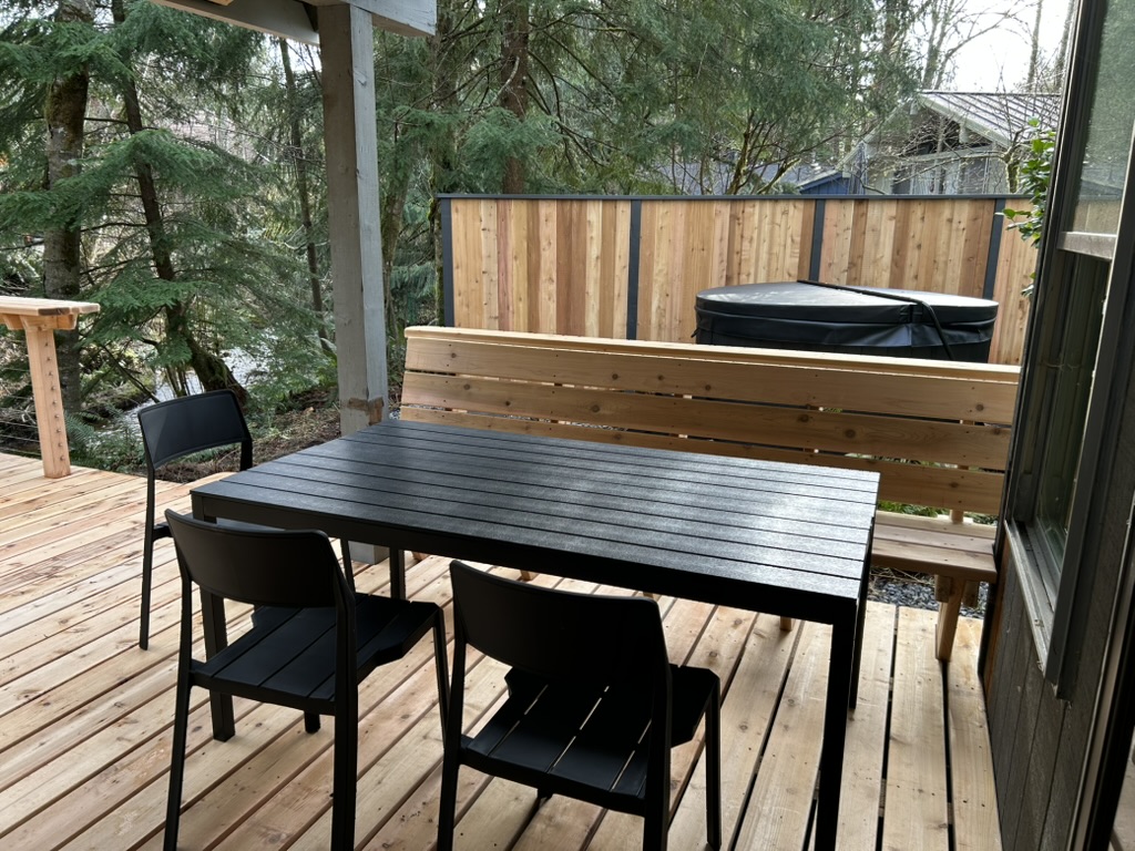 Creekside Deck over creek