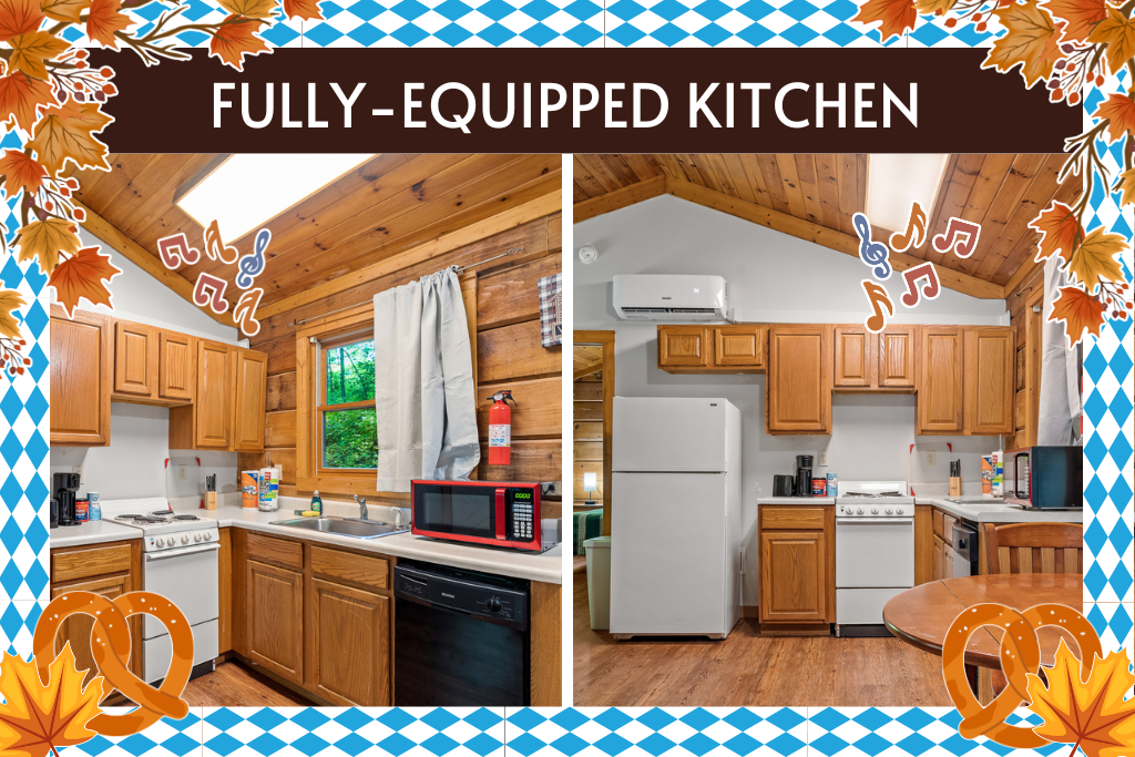 Feel right at home with all the kitchen essentials at your fingertips