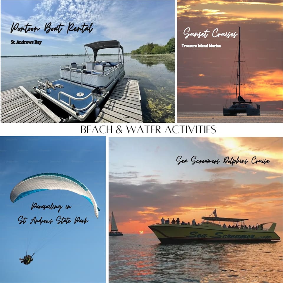 Activities at the Beach & Water Activities for your enjoyment!