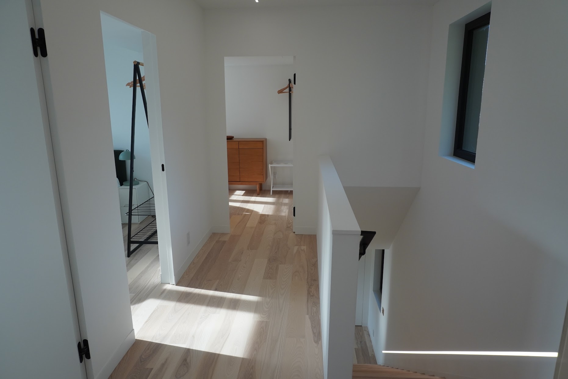 The upstairs hallway gets wonderful afternoon light.