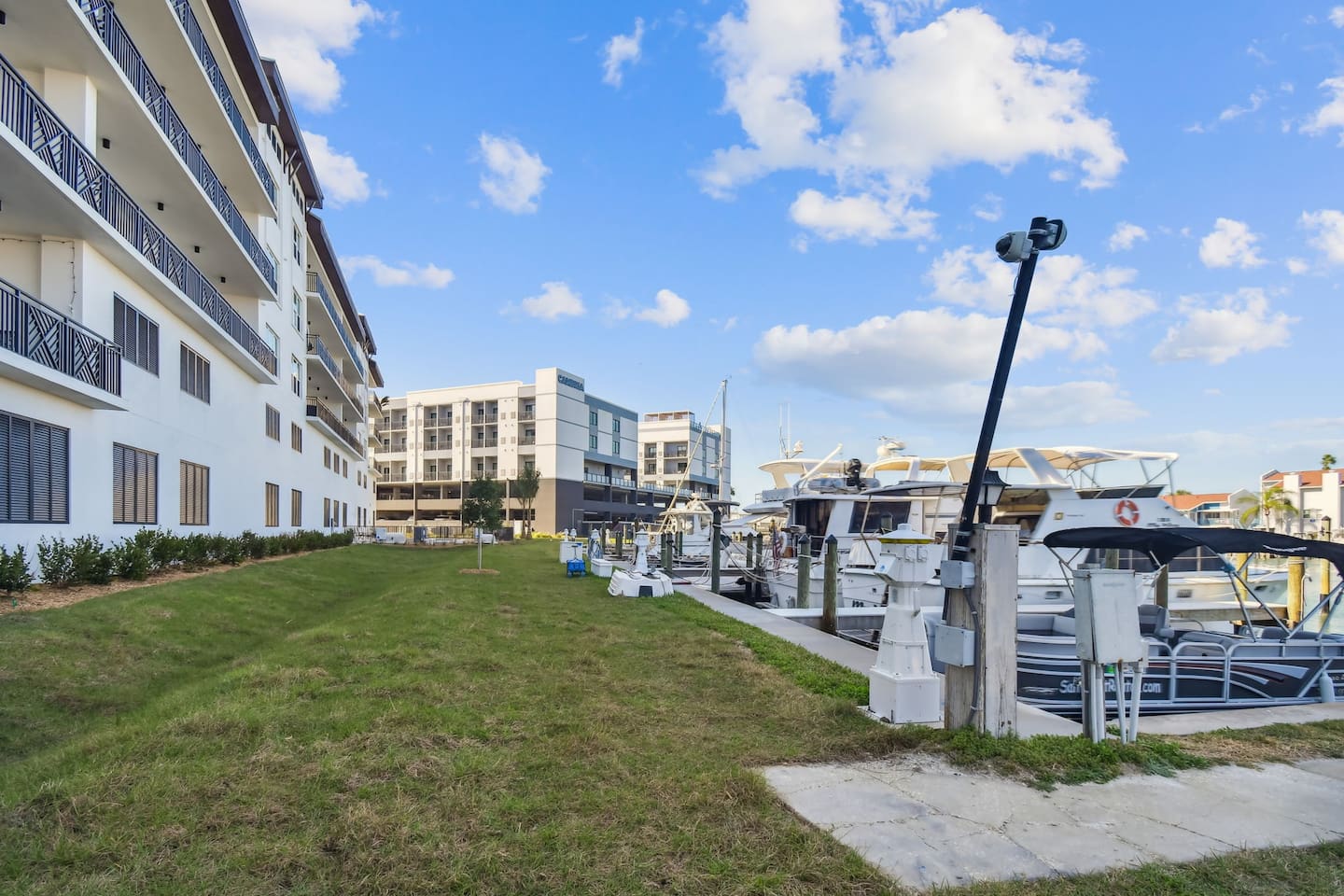 Marina located at the back of the property